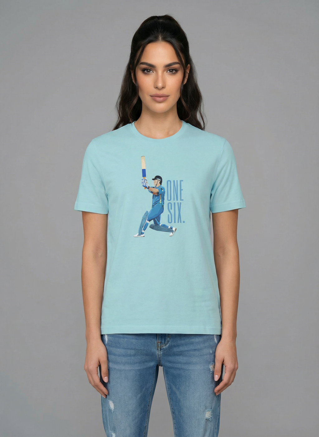 One Six - Unisex Regular Fit T-Shirt Surf Blue
