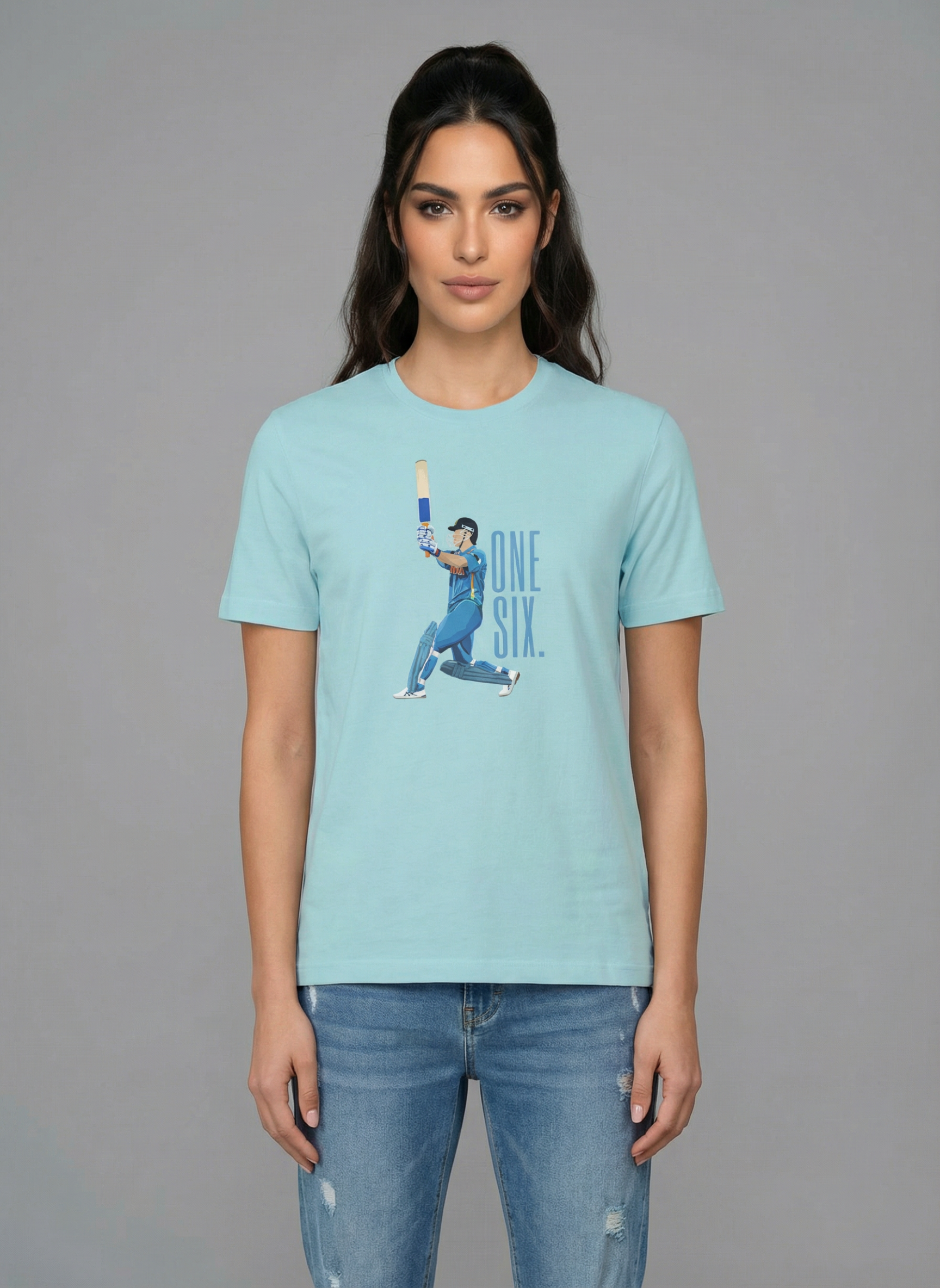 One Six - Unisex Regular Fit T-Shirt Surf Blue