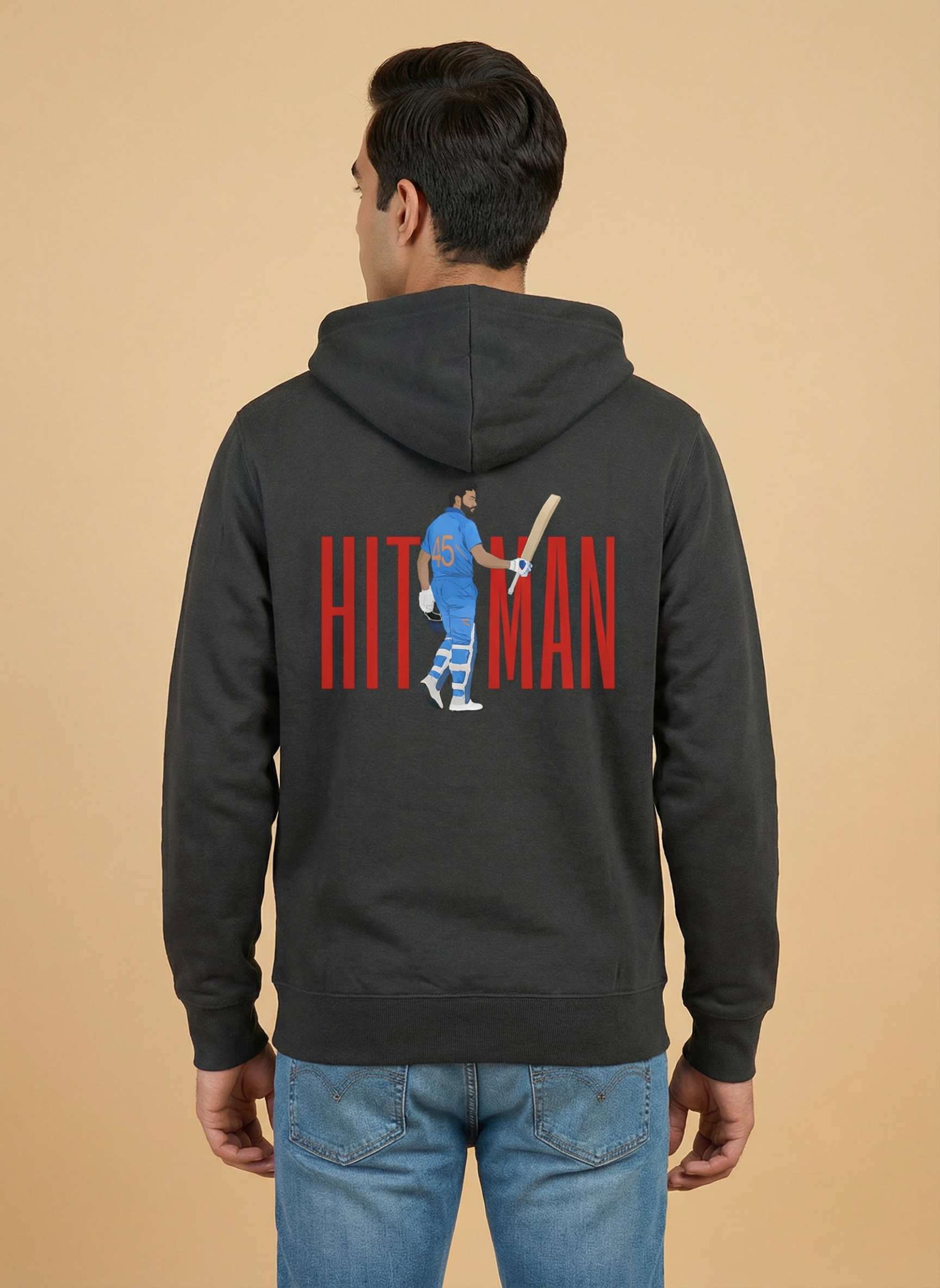 Hitman - Unisex Regular Fit Cotton Hoodie Black