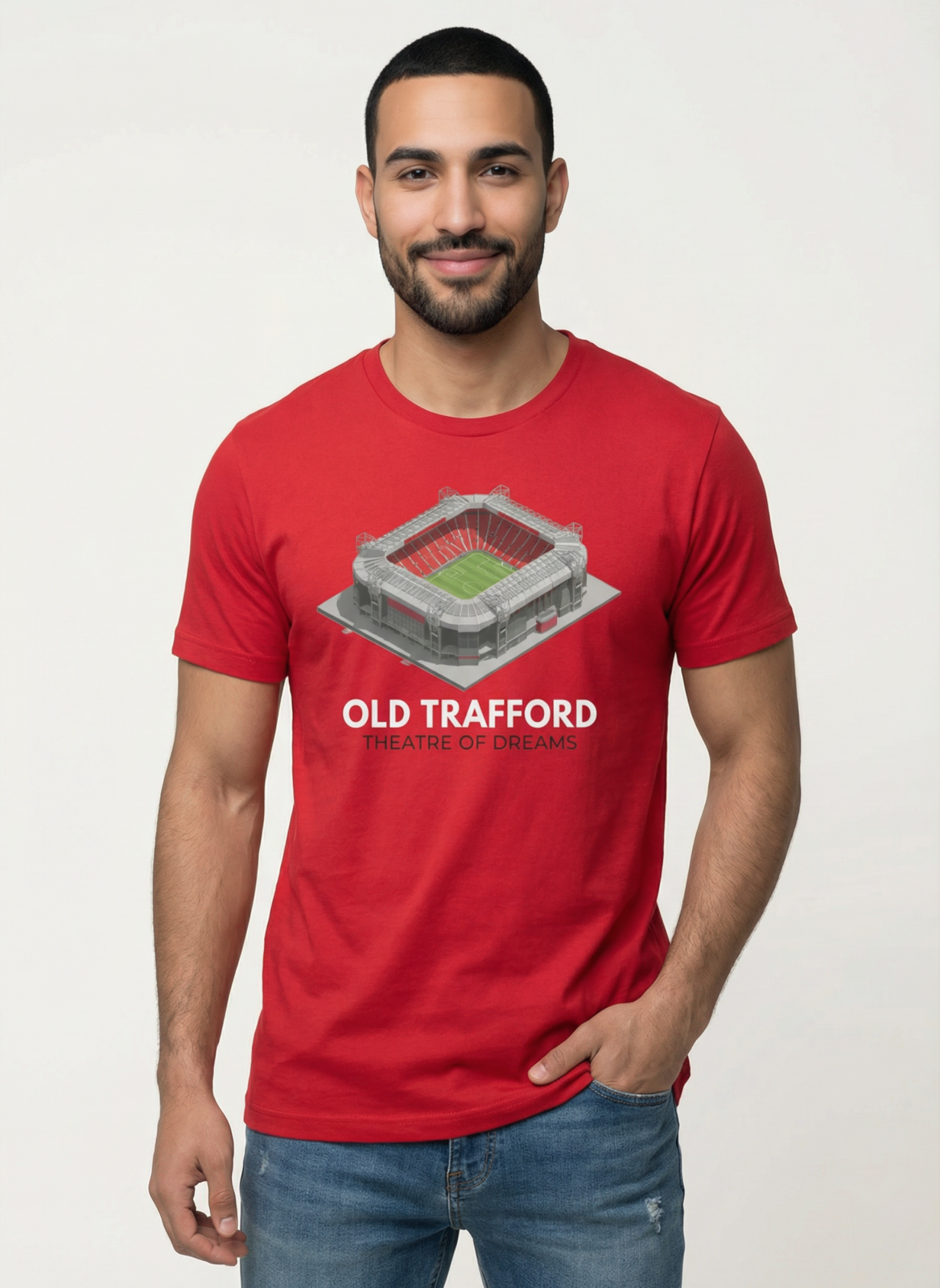 Old Trafford - Unisex Regular Fit T-Shirt Red