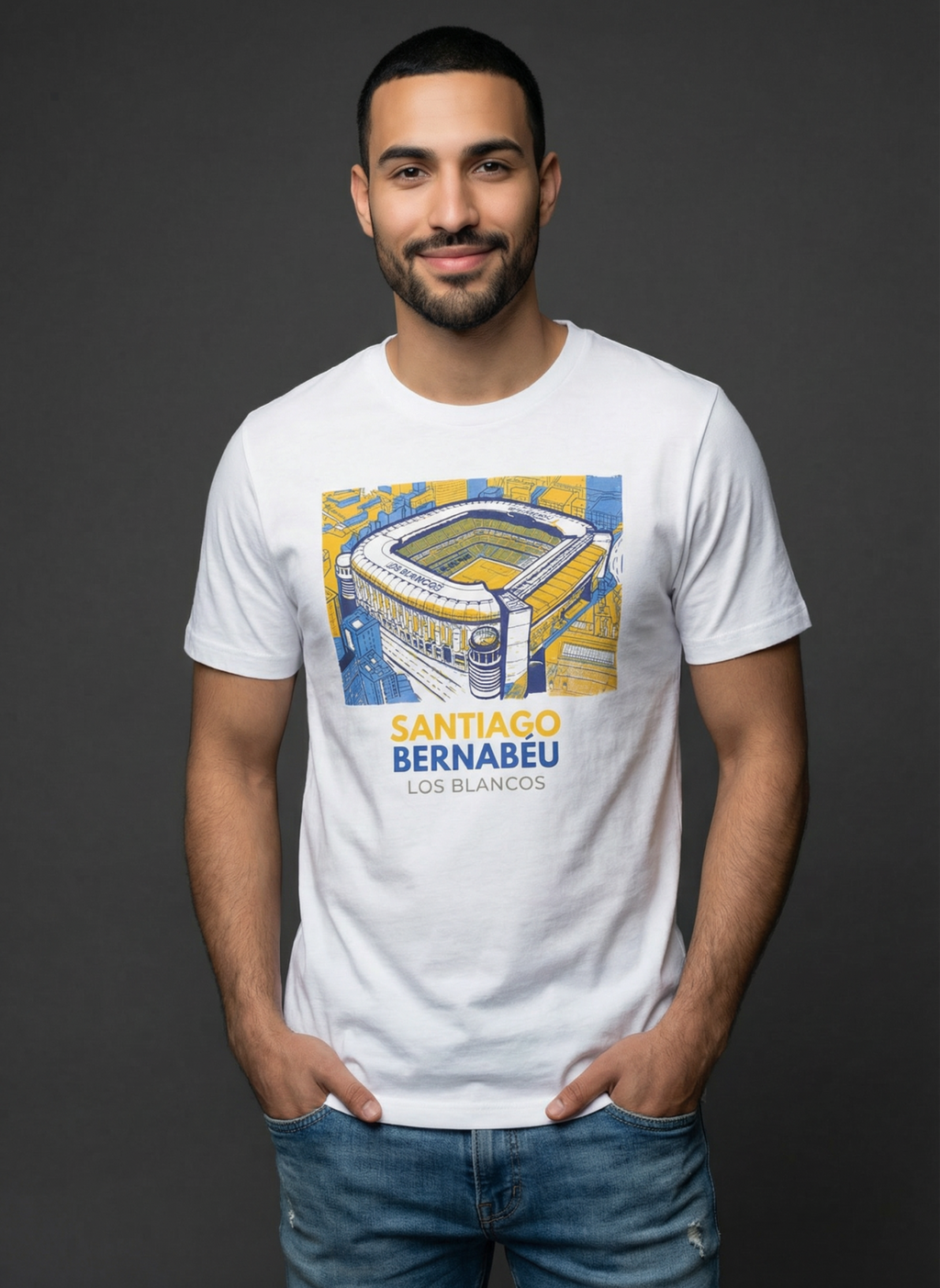 Santiago Bernabeu - Unisex Regular Fit T-Shirt White
