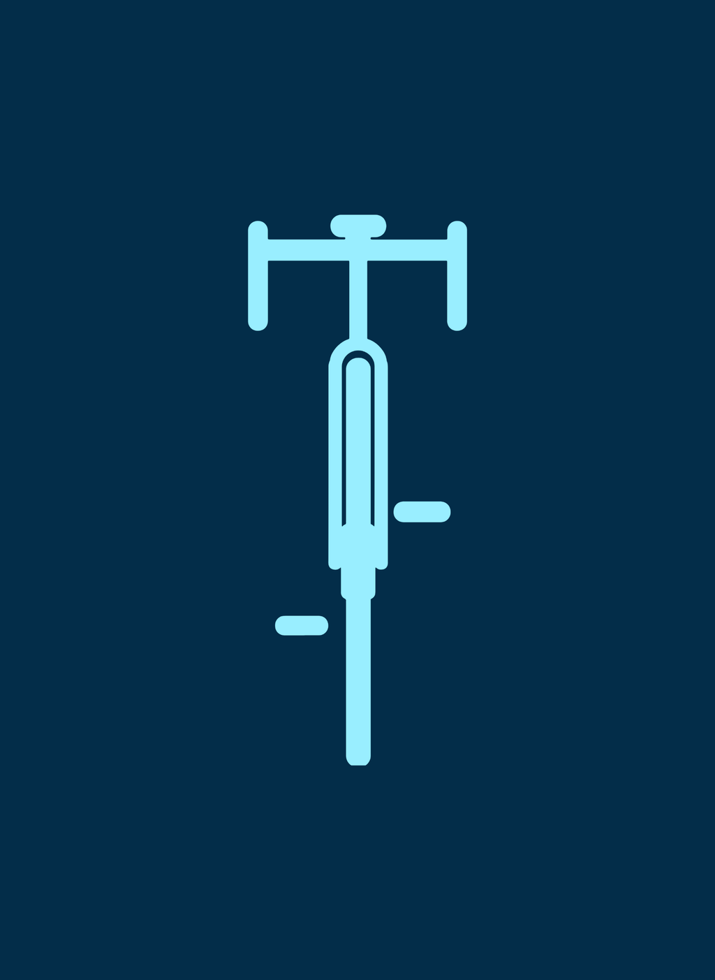 Sleek Bike - Unisex Regular Fit Cotton T-Shirt Navy Blue