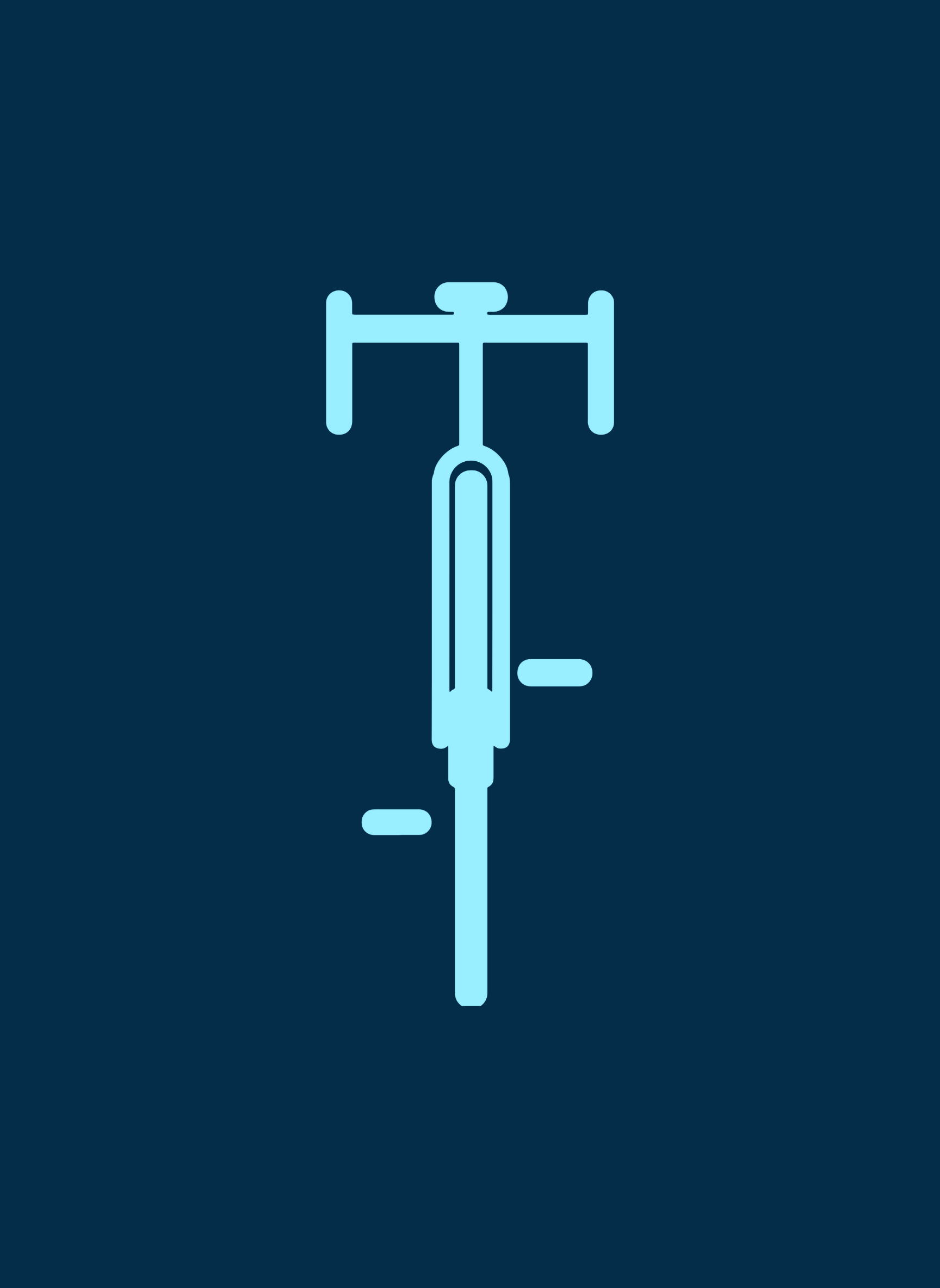 Sleek Bike - Unisex Regular Fit Cotton T-Shirt Navy Blue