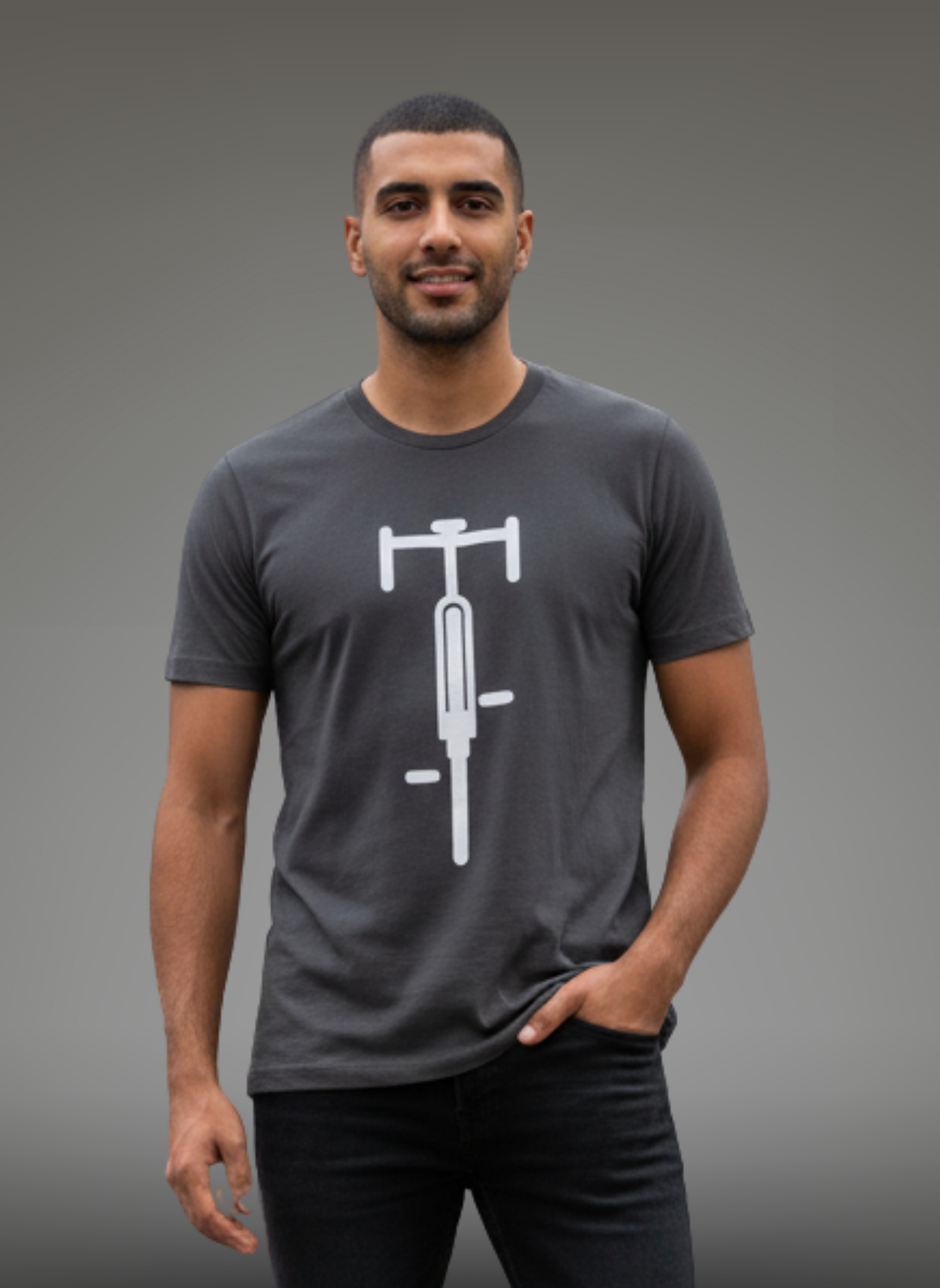 Sleek Bike - Unisex Regular Fit Cotton T-Shirt Black