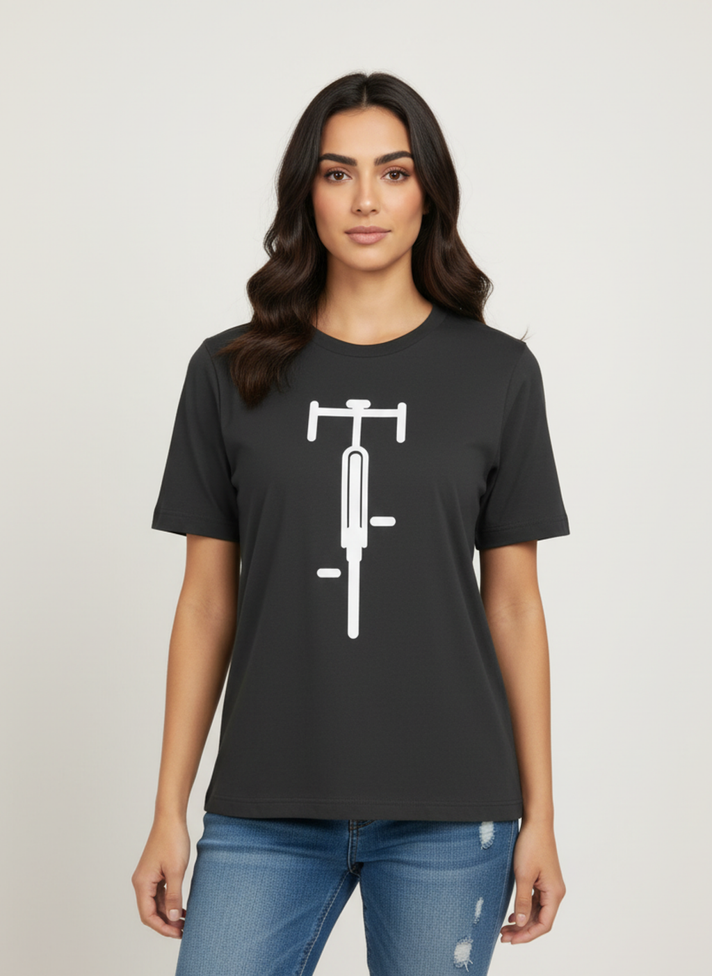 Sleek Bike - Unisex Regular Fit Cotton T-Shirt Black