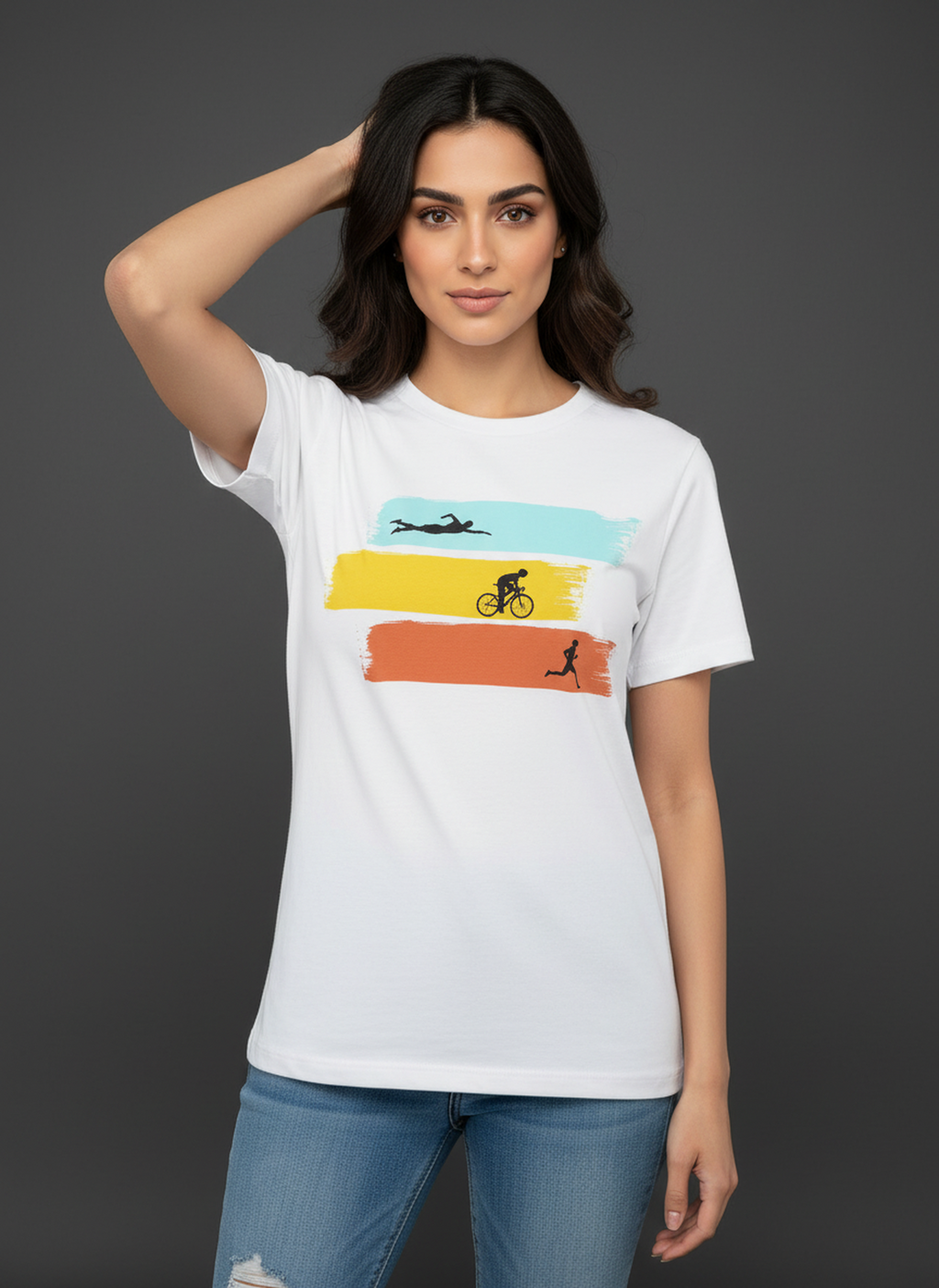 Three Disciplines - Unisex Regular Fit Cotton T-Shirt White