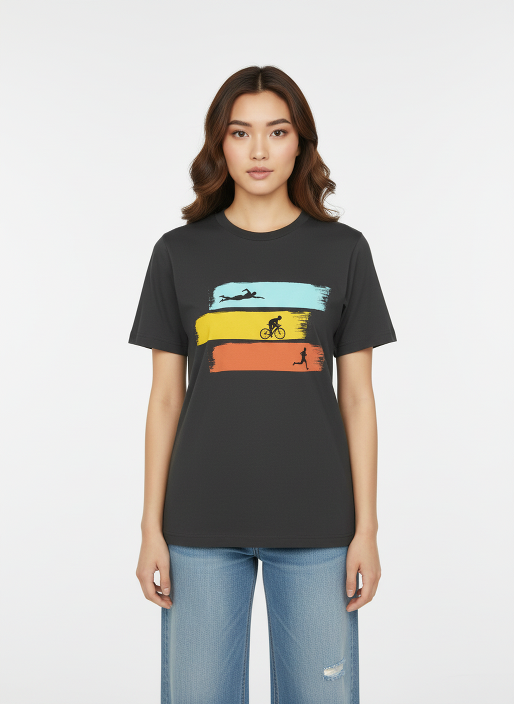 Three Disciplines - Unisex Regular Fit Cotton T-Shirt Black