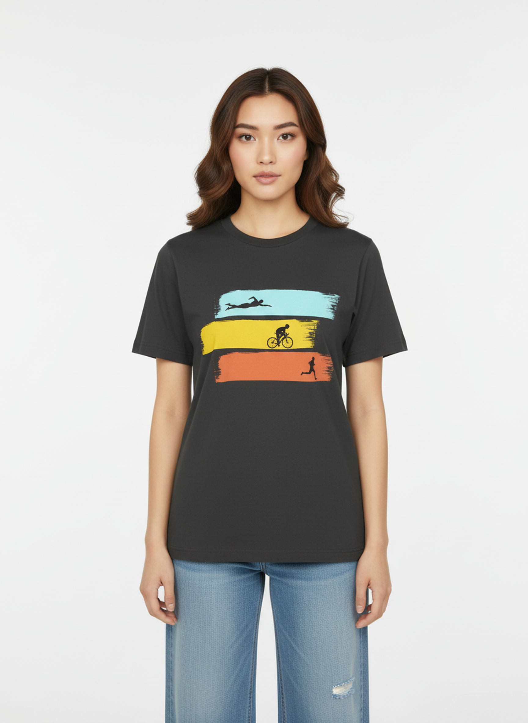 Three Disciplines - Unisex Regular Fit Cotton T-Shirt Black