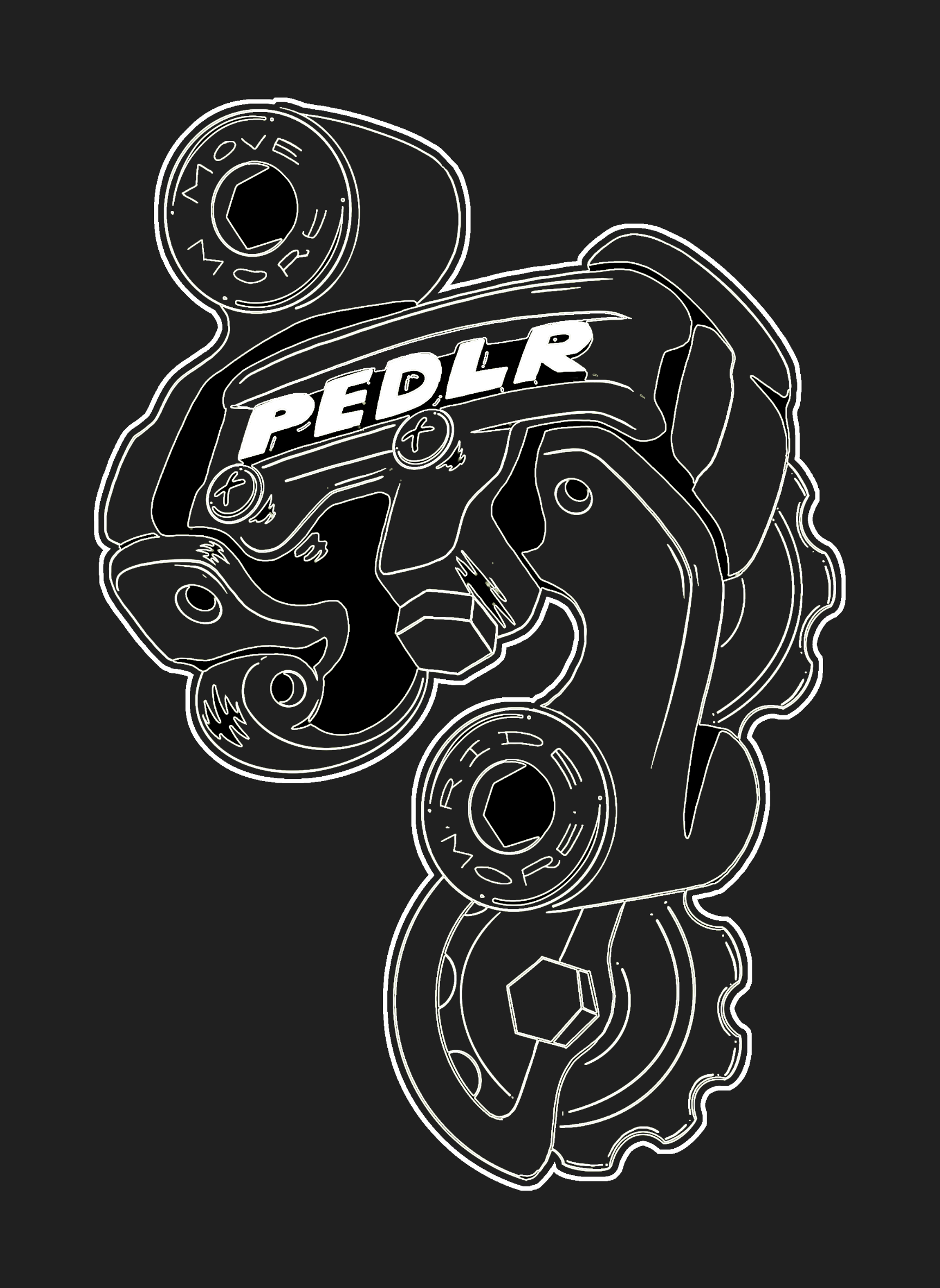 RD - Unisex Regular Fit Cotton T-Shirt Black