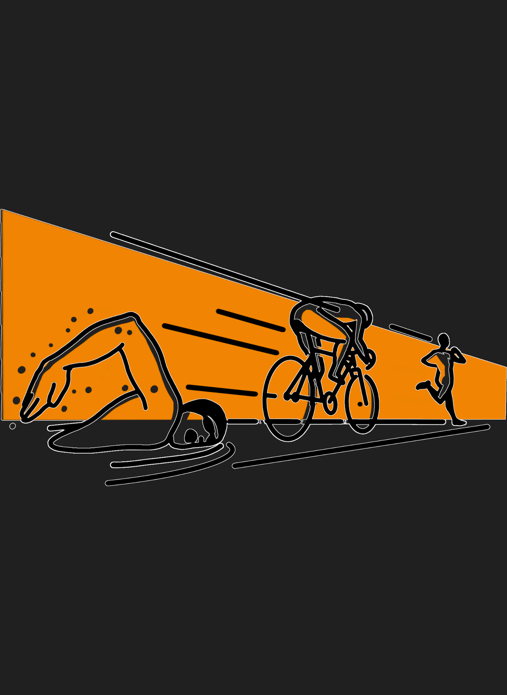 Tri And Fly - Unisex Regular Fit Cotton T-Shirt Black