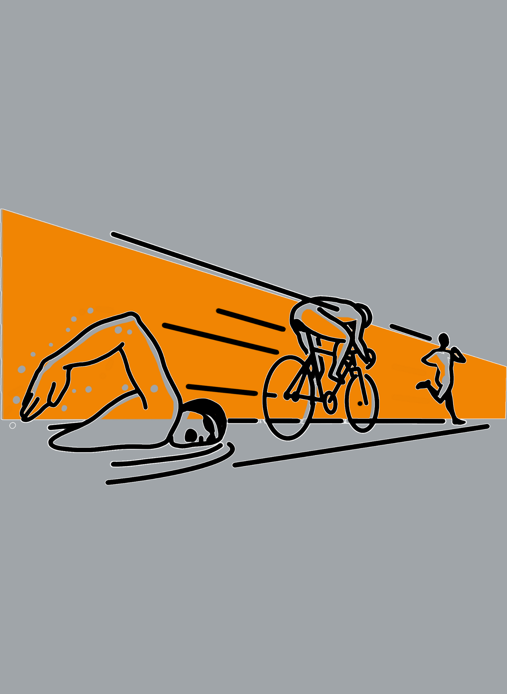 Tri And Fly - Unisex Regular Fit Cotton T-Shirt Silver Frost