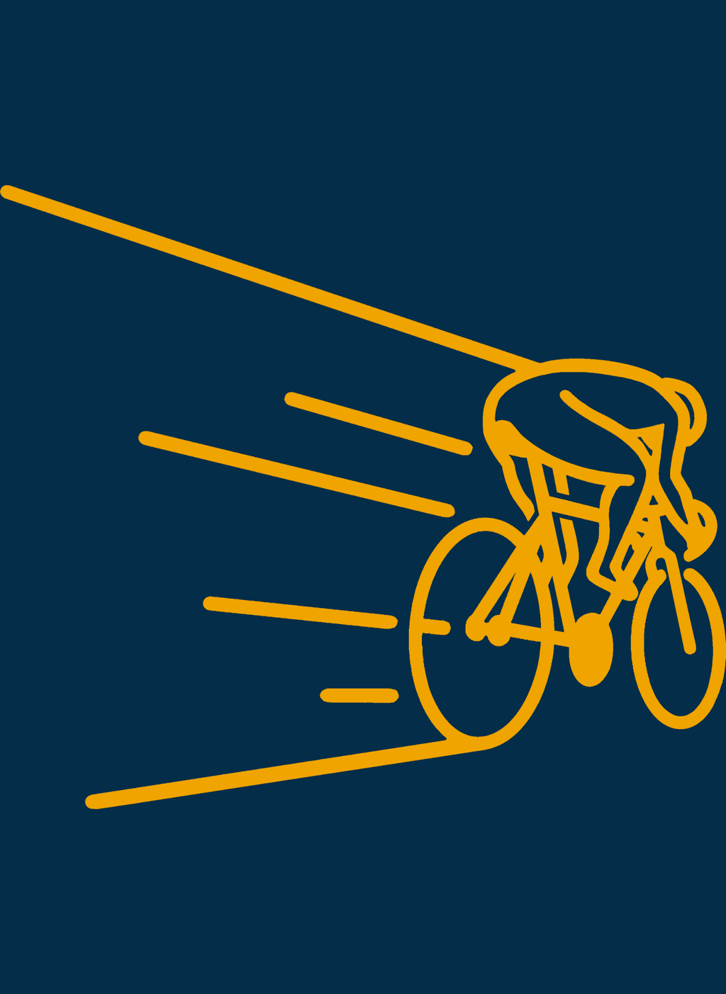 Kinetic Cyclist - Unisex Regular Fit Cotton T-Shirt Navy Blue