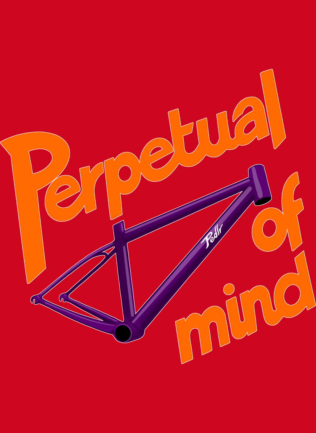 Perpetual Frame Of Mind - Unisex Regular Fit Cotton T-Shirt Red