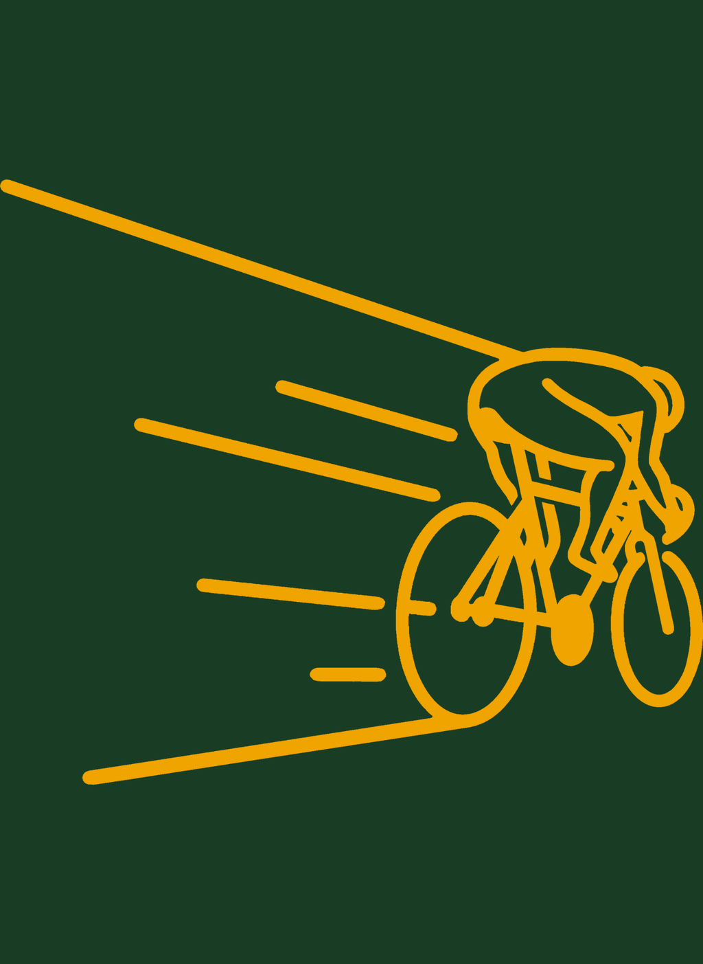 Kinetic Cyclist - Unisex Regular Fit Cotton T-Shirt Olive Green