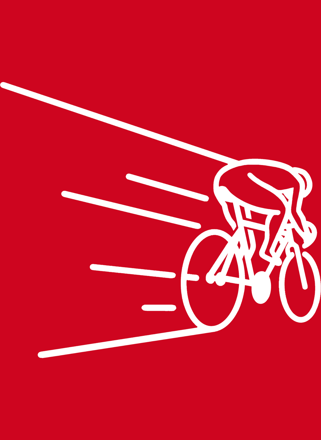 Kinetic Cyclist - Unisex Regular Fit Cotton T-Shirt Red