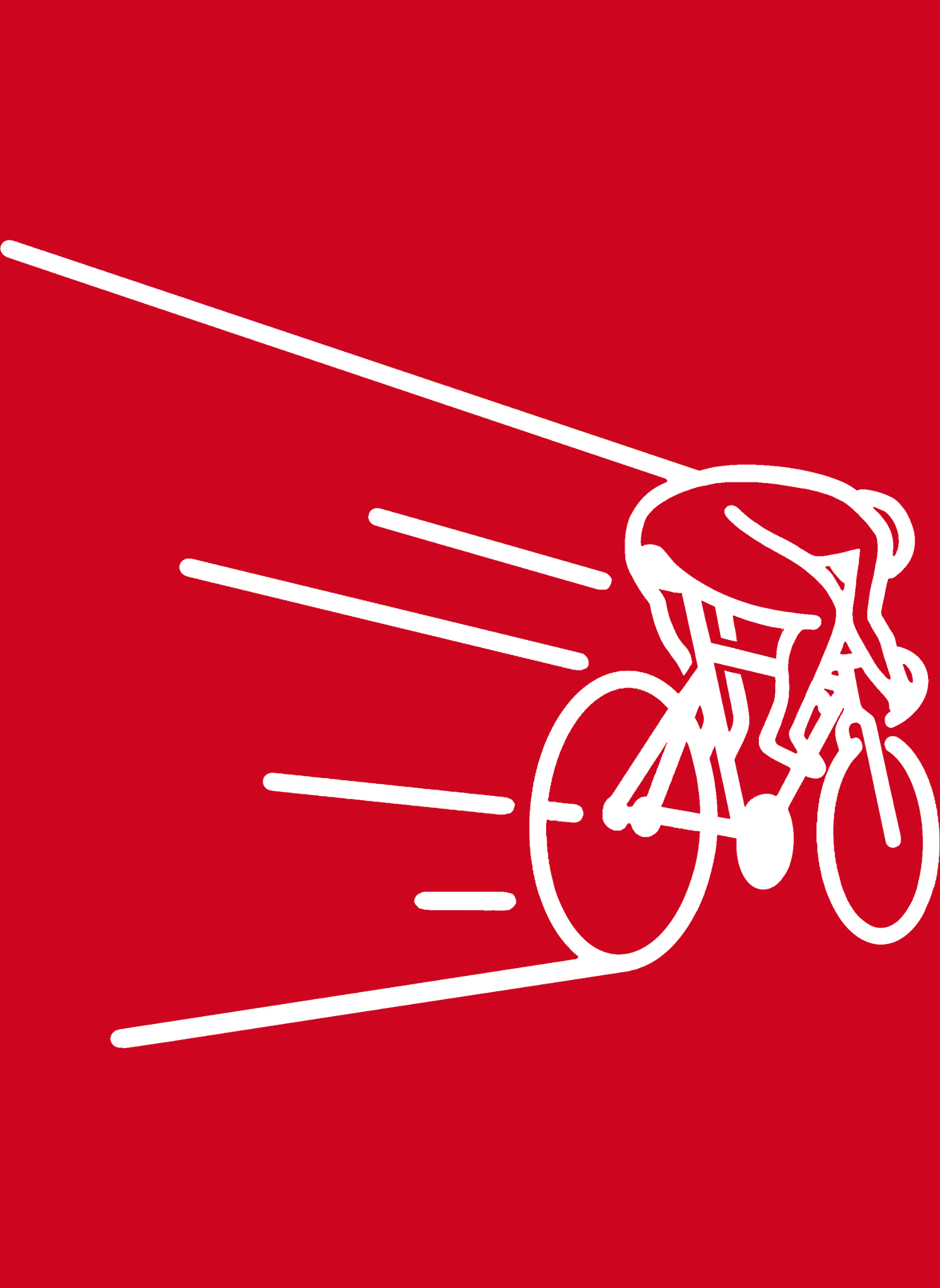 Kinetic Cyclist - Unisex Regular Fit Cotton T-Shirt Red