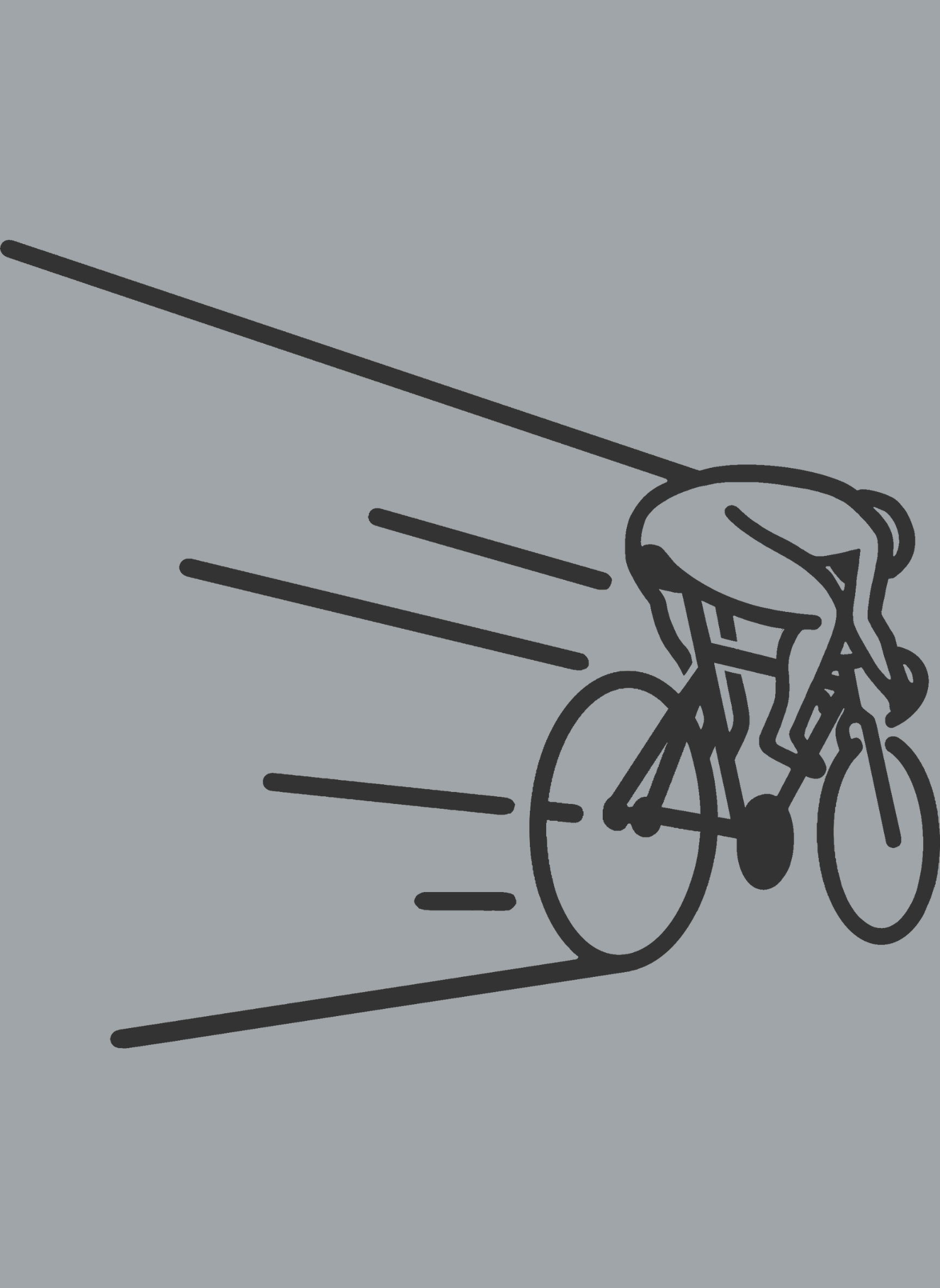 Kinetic Cyclist - Unisex Regular Fit Cotton T-Shirt Silver Frost