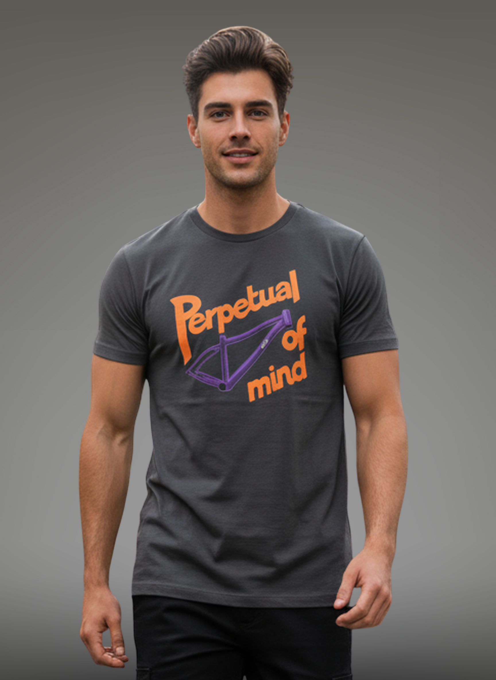 Perpetual Frame Of Mind - Unisex Regular Fit Cotton T-Shirt Black