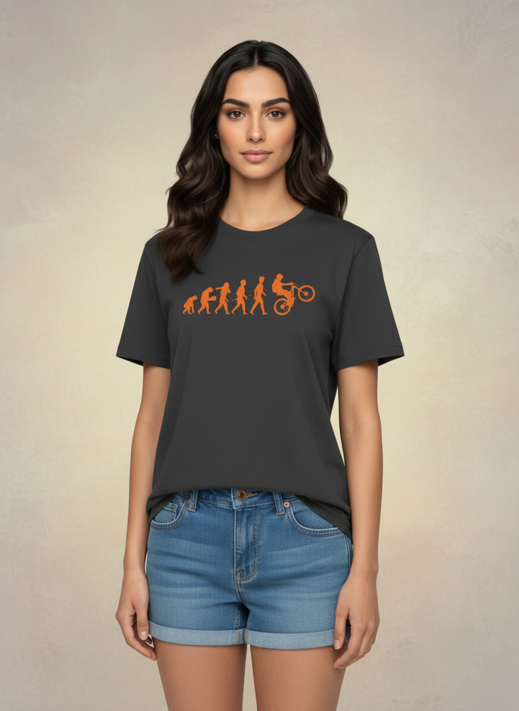 MTB Evolution - Unisex Regular Fit Cotton T-Shirt Black