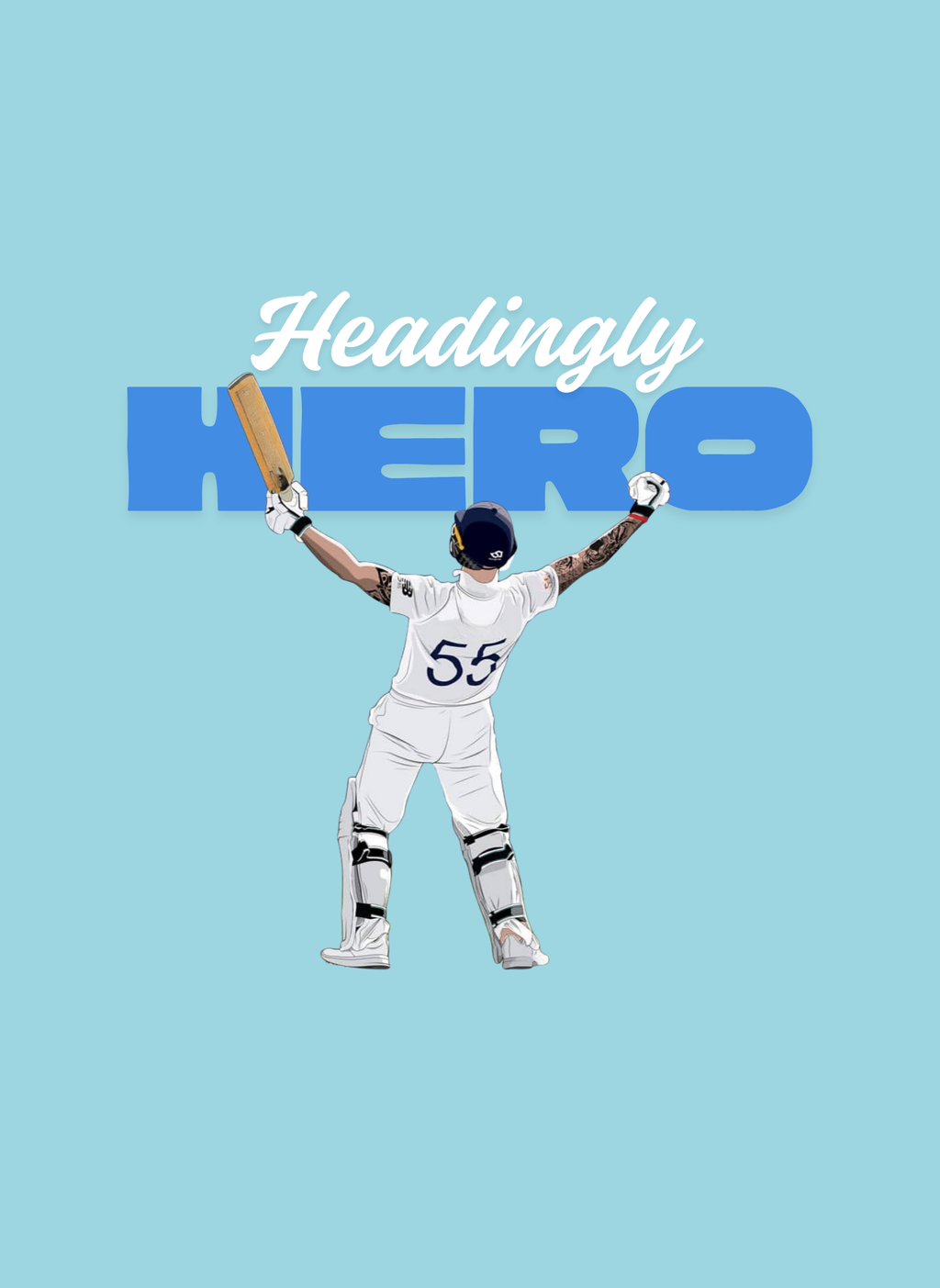 Headingly Hero - Unisex Regular Fit T-Shirt Surf Blue