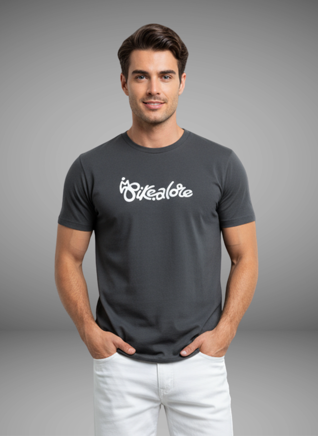 Bikealore - Unisex Regular Fit Cotton T-Shirt Black