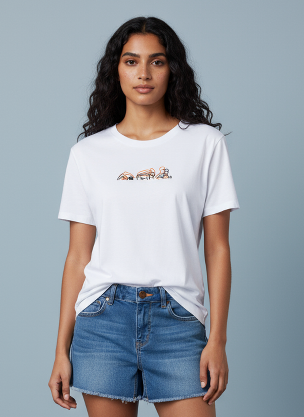 Lines Of Endurance - Unisex Regular Fit Cotton T-Shirt White