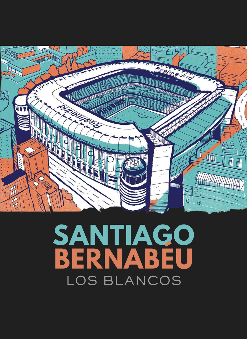 Santiago Bernabeu - Unisex Regular Fit T-Shirt Black