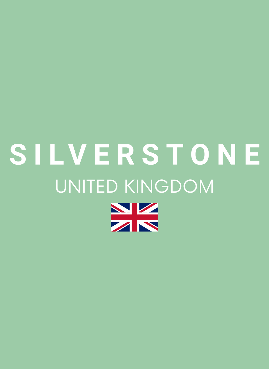Silverstone Circuit - Unisex Regular Fit Cotton Hoodie Mint Green