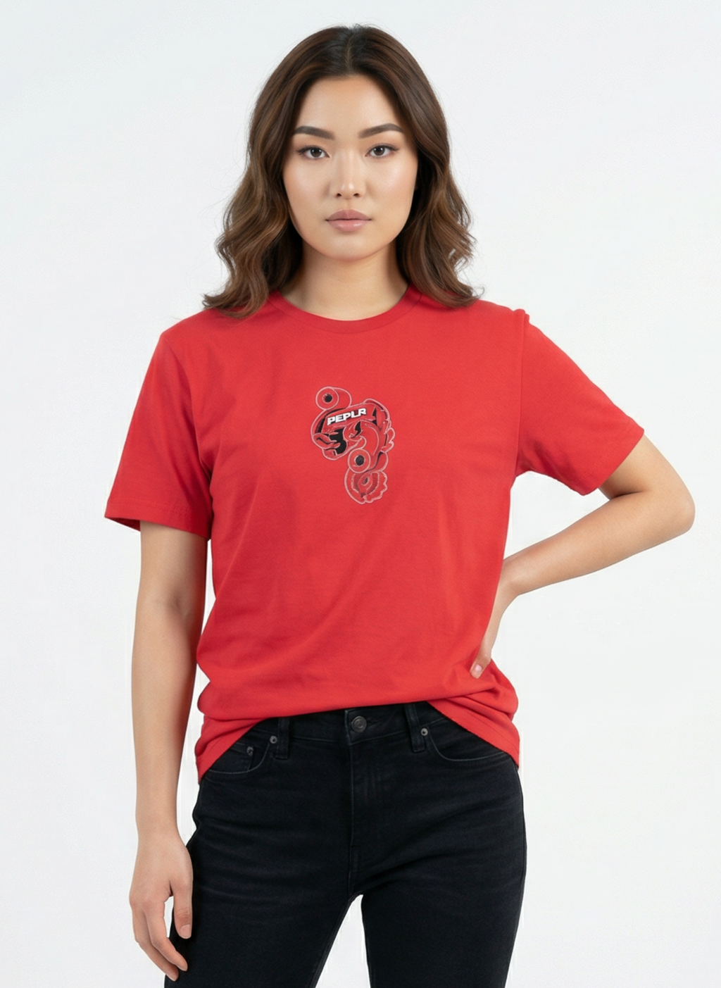 RD - Unisex Regular Fit Cotton T-Shirt Red
