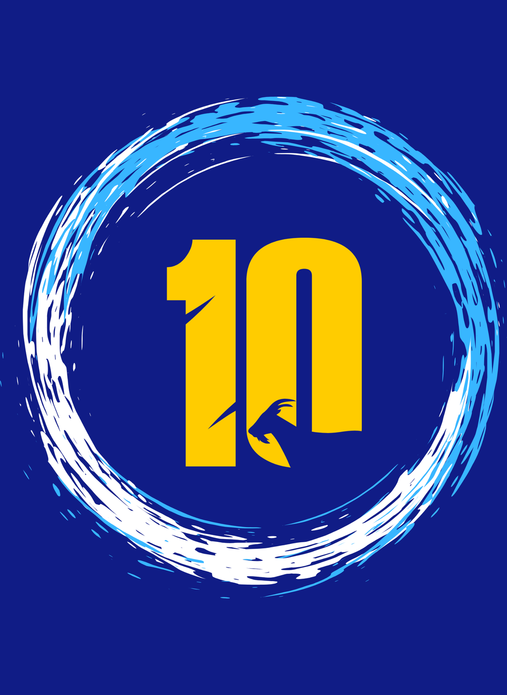 GOAT Series - Argentina | Messi Unisex Regular Fit T-Shirt Royal Blue