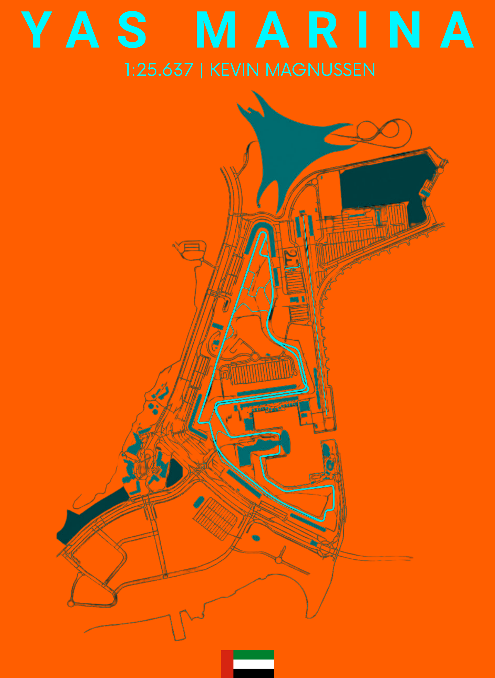 Yas Marina - Unisex Regular Fit T-Shirt Orange