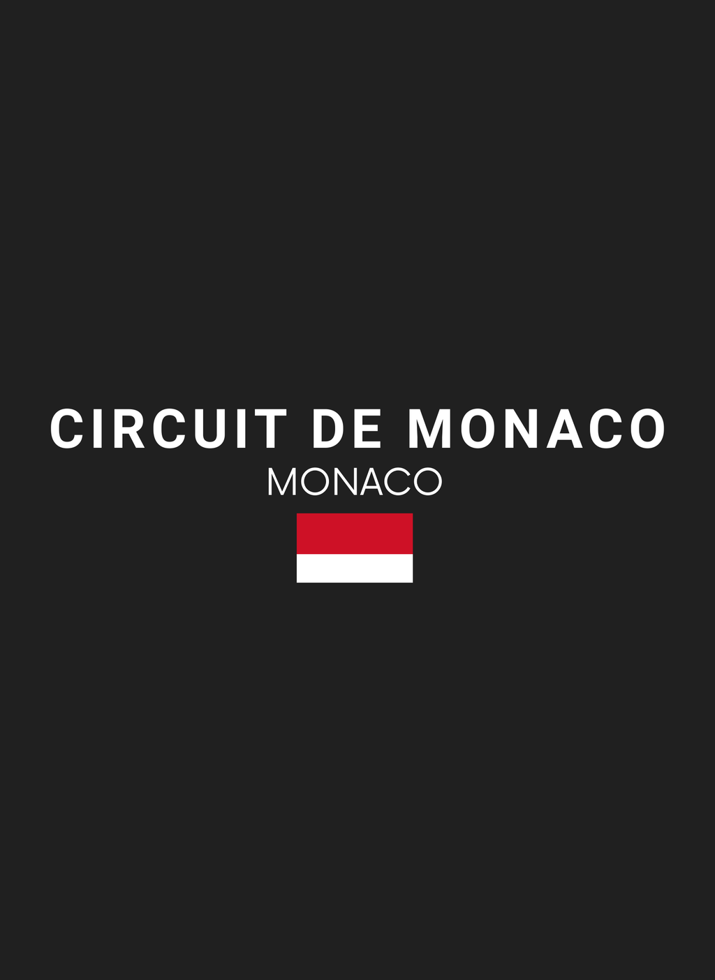 Monaco Circuit - Unisex Regular Fit Cotton Hoodie Black