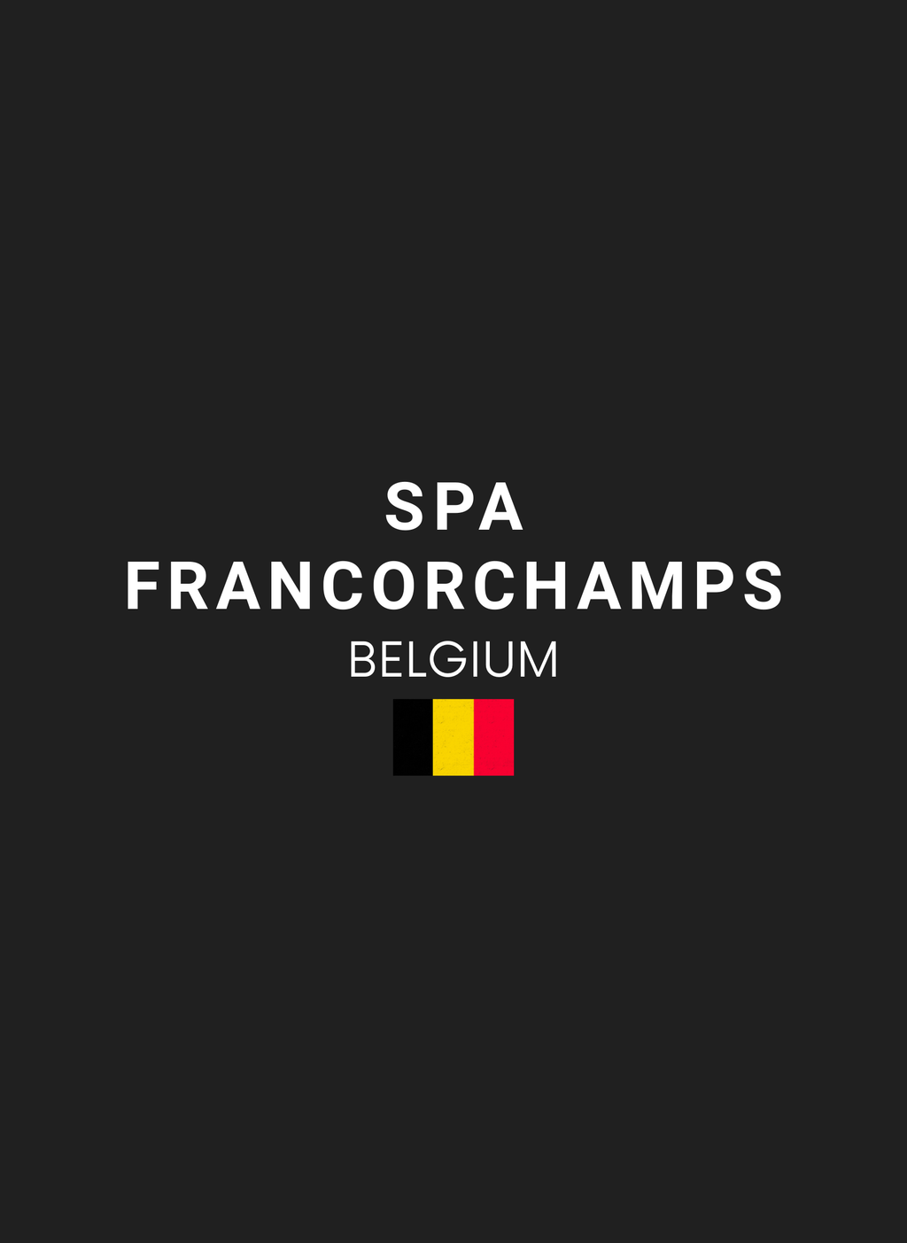 Spa Francorchamps - Unisex Regular Fit Cotton Hoodie Black