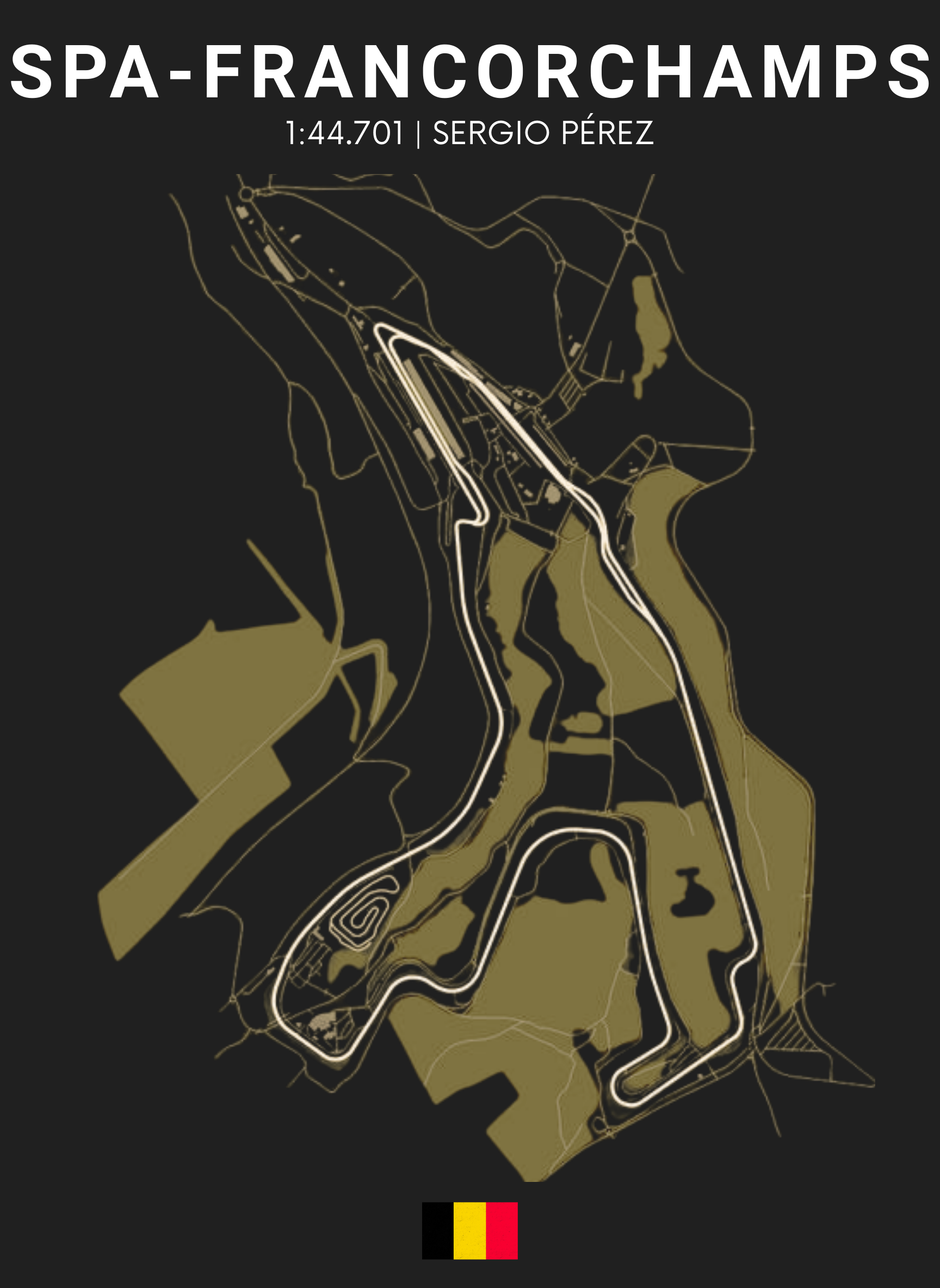 Spa Francorchamps - Unisex Regular Fit Cotton Hoodie Black