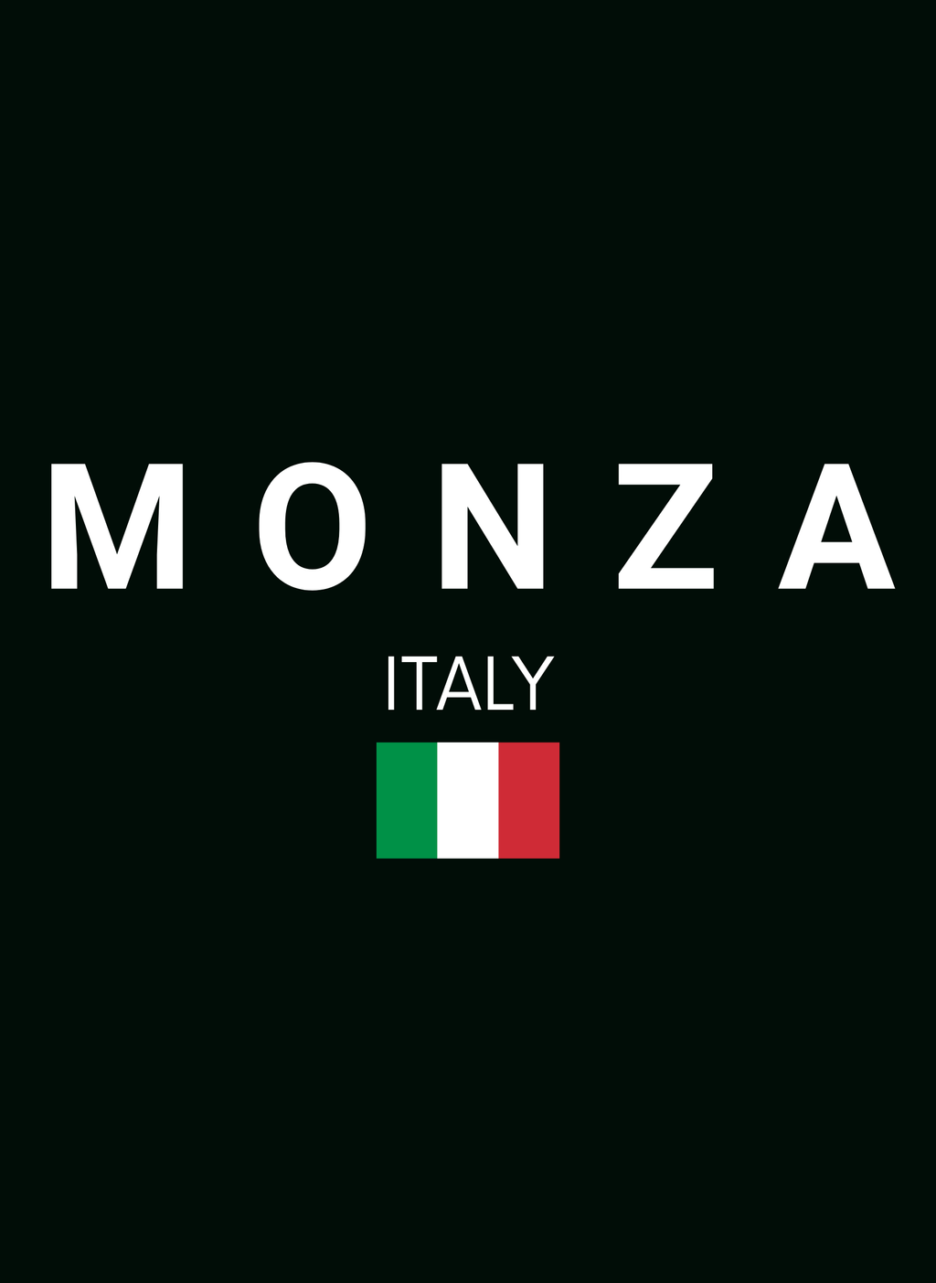 Monza Circuit - Unisex Oversized Fit T-Shirt Bottle Green
