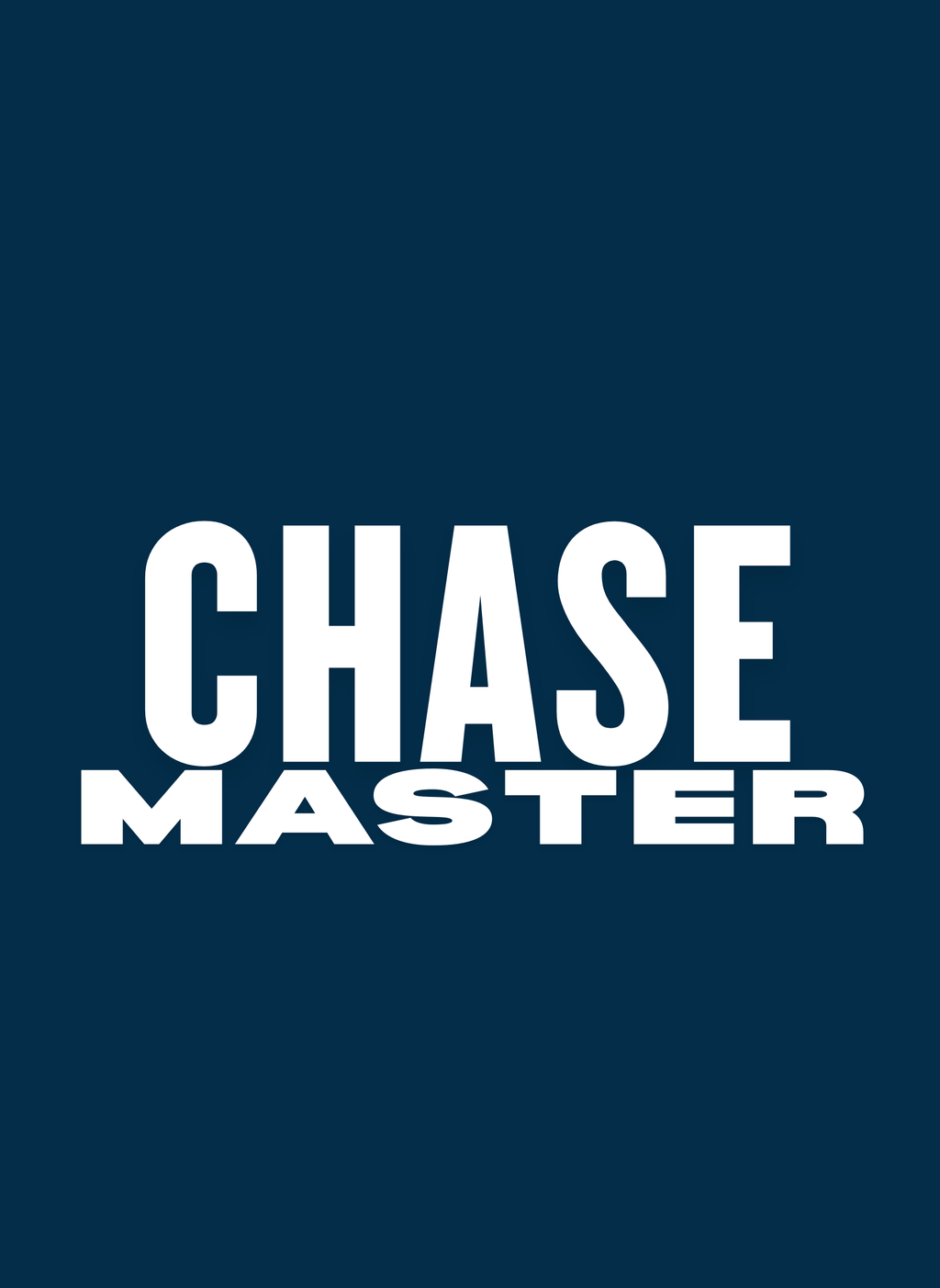 Chase Master - Unisex Oversized Fit T-Shirt Navy Blue