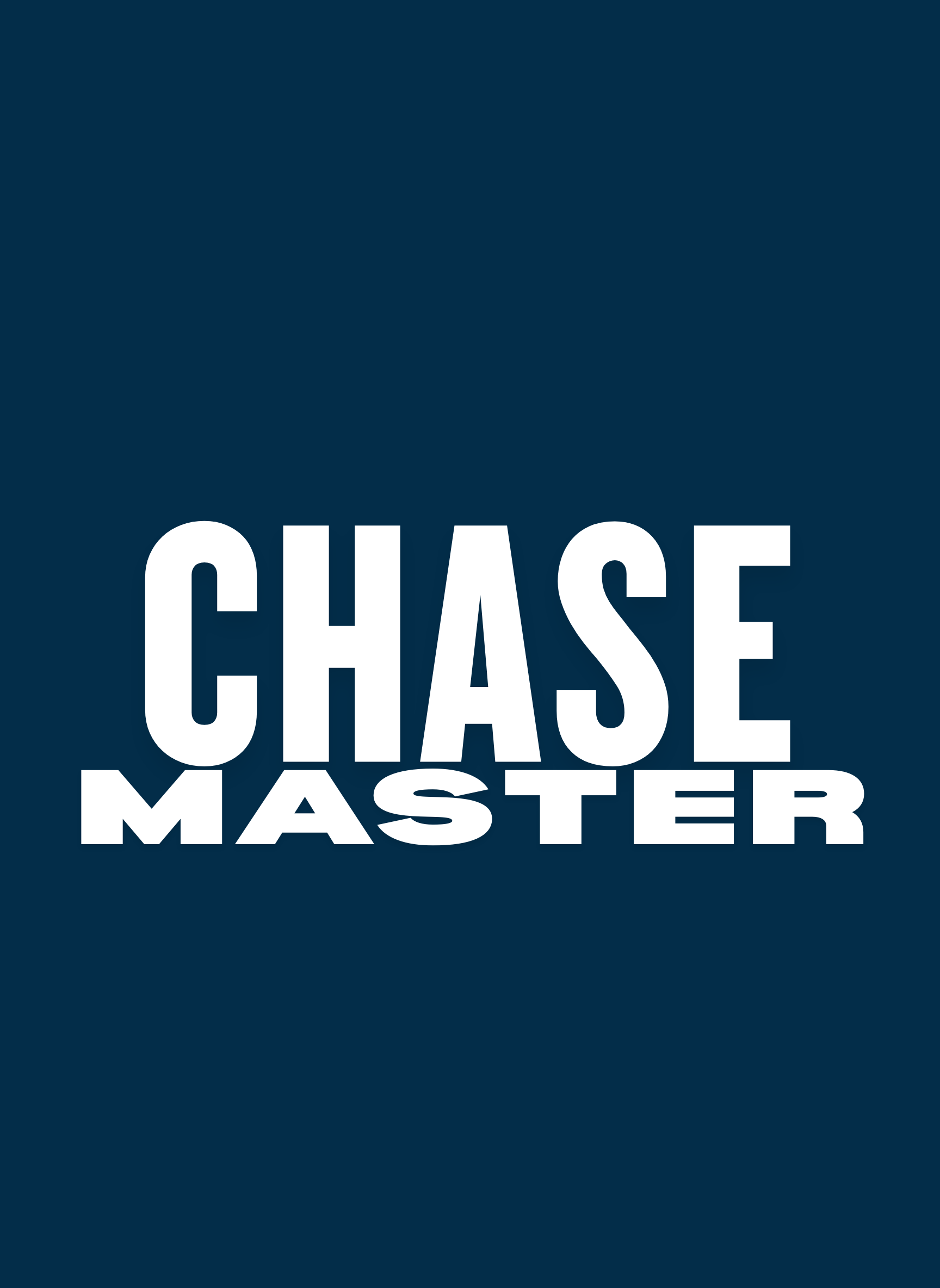 Chase Master - Unisex Oversized Fit T-Shirt Navy Blue