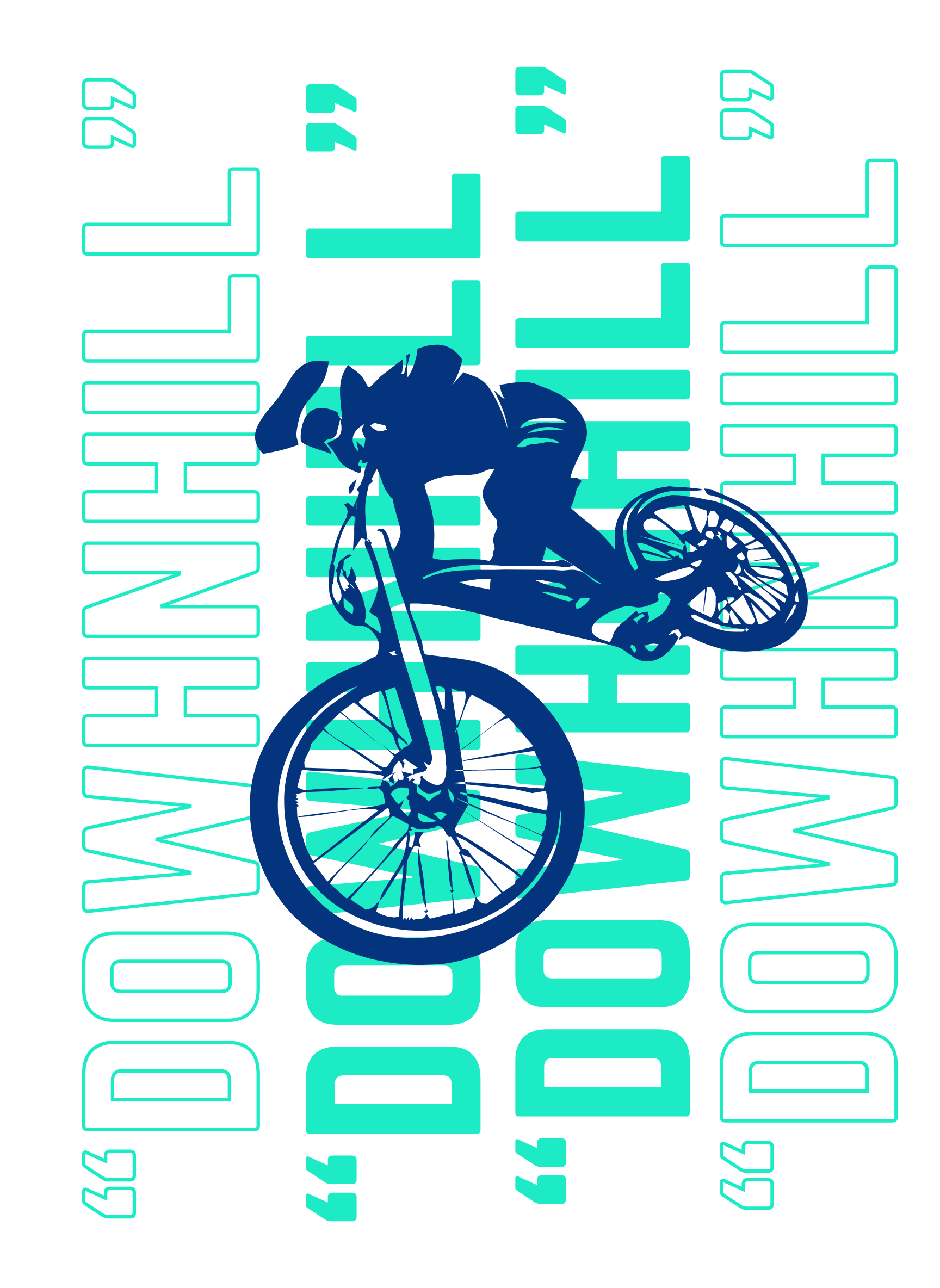 Downhill - Unisex Oversized Fit T-Shirt White