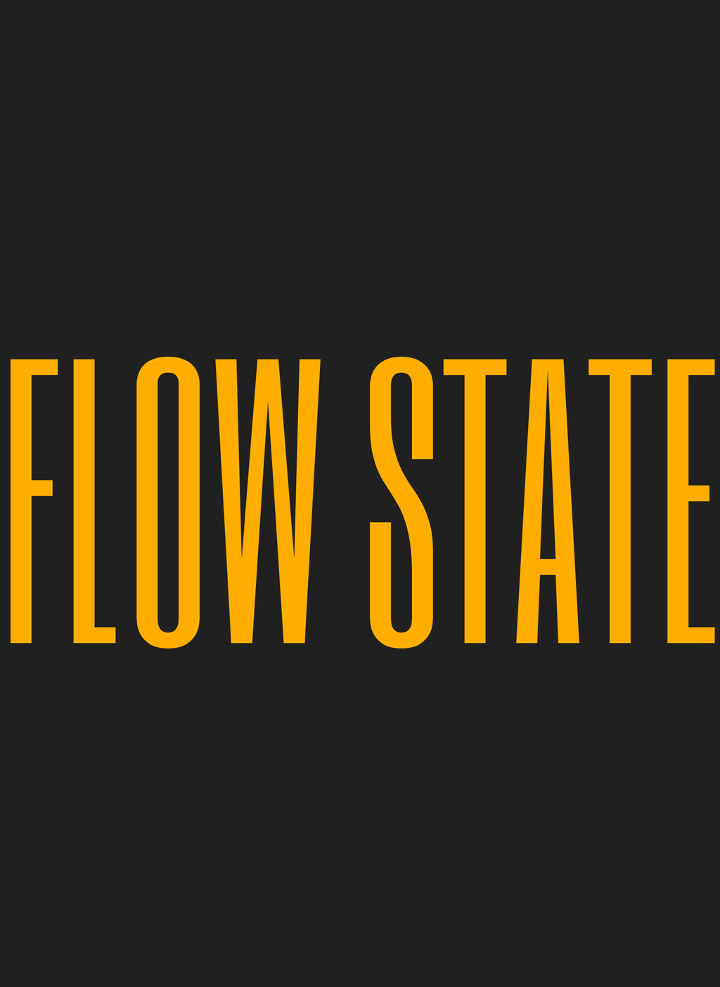 FLOW STATE - Unisex Oversized Fit T-Shirt Black