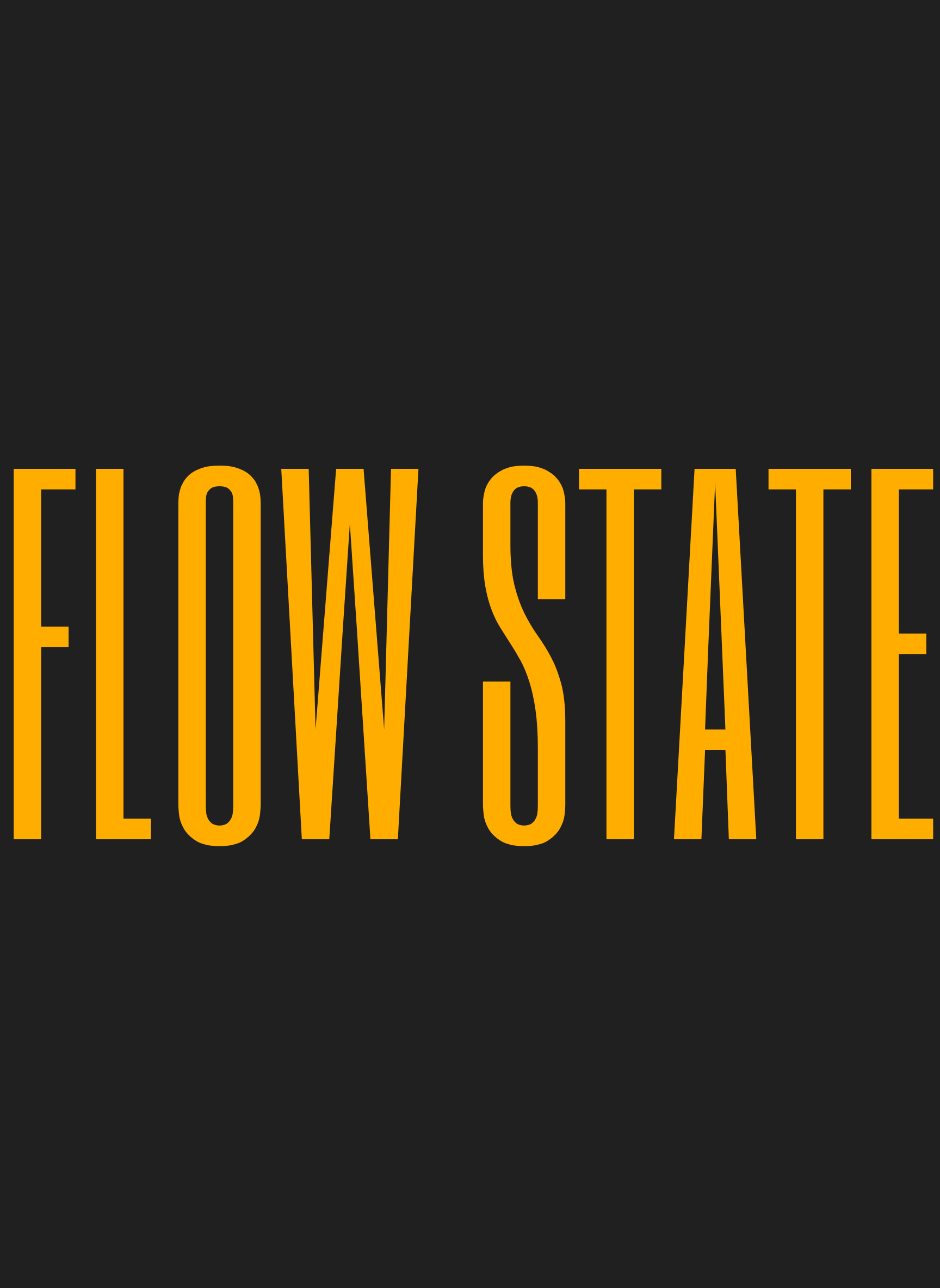 FLOW STATE - Unisex Oversized Fit T-Shirt Black