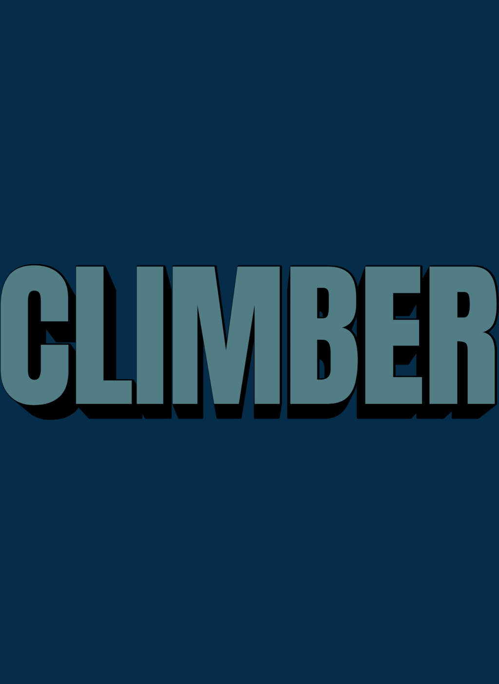 Climber - Unisex Oversized Fit Cotton Hoodie Navy Blue
