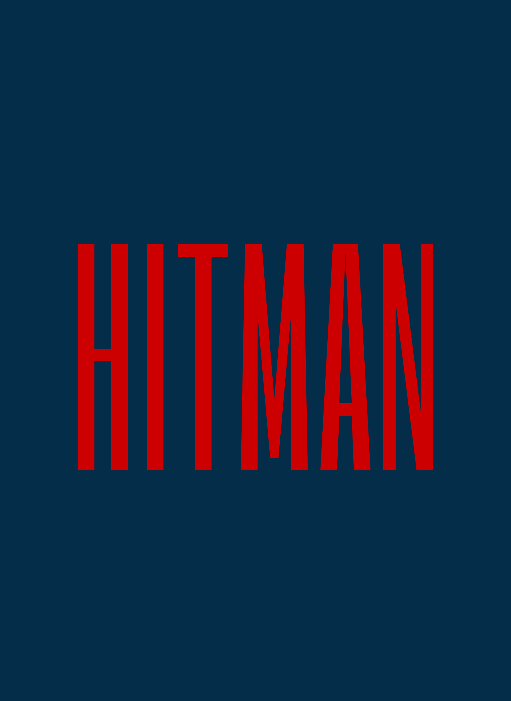 Hitman - Unisex Oversized Fit Cotton Hoodie Navy Blue
