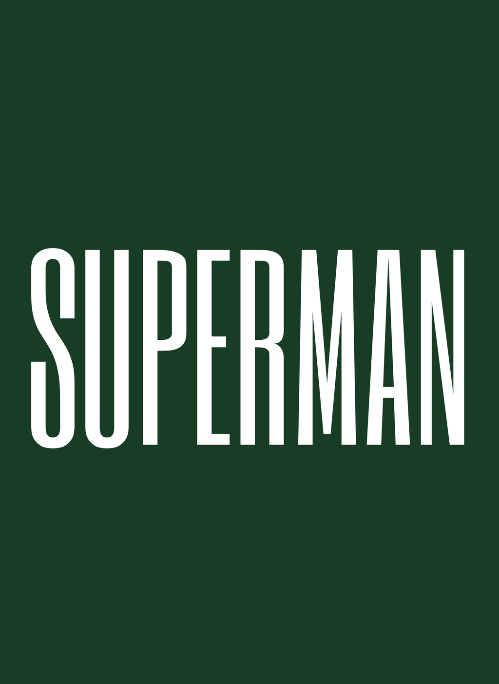SUPERMAN - Unisex Oversized Fit T-Shirt BOTTLE GREEN
