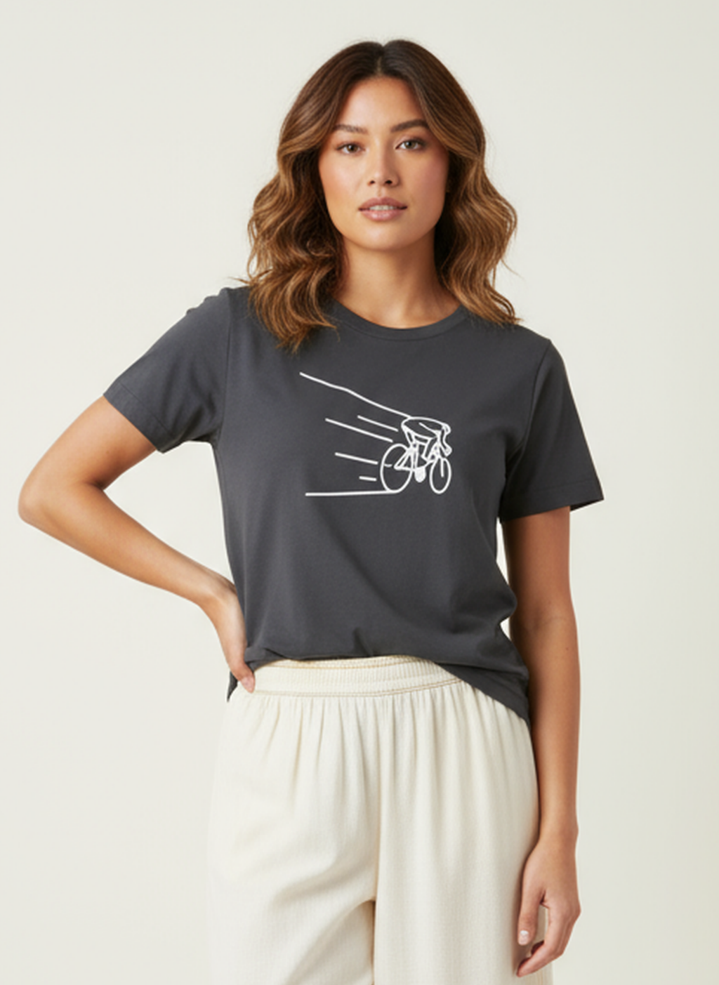 Kinetic Cyclist - Unisex Regular Fit Cotton T-Shirt Black