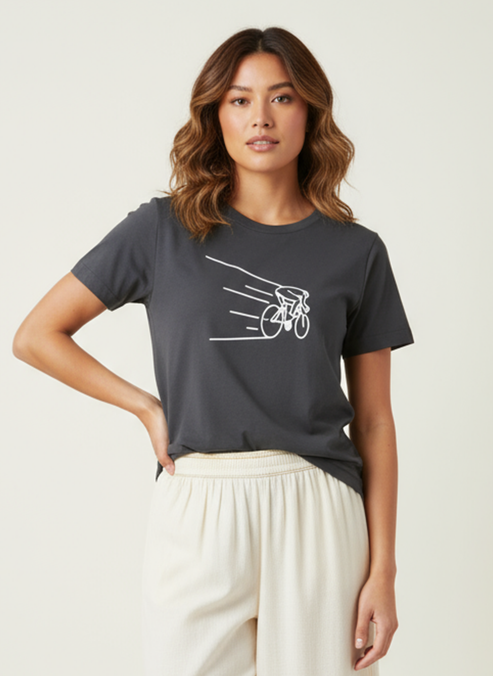 Kinetic Cyclist - Unisex Regular Fit Cotton T-Shirt Black