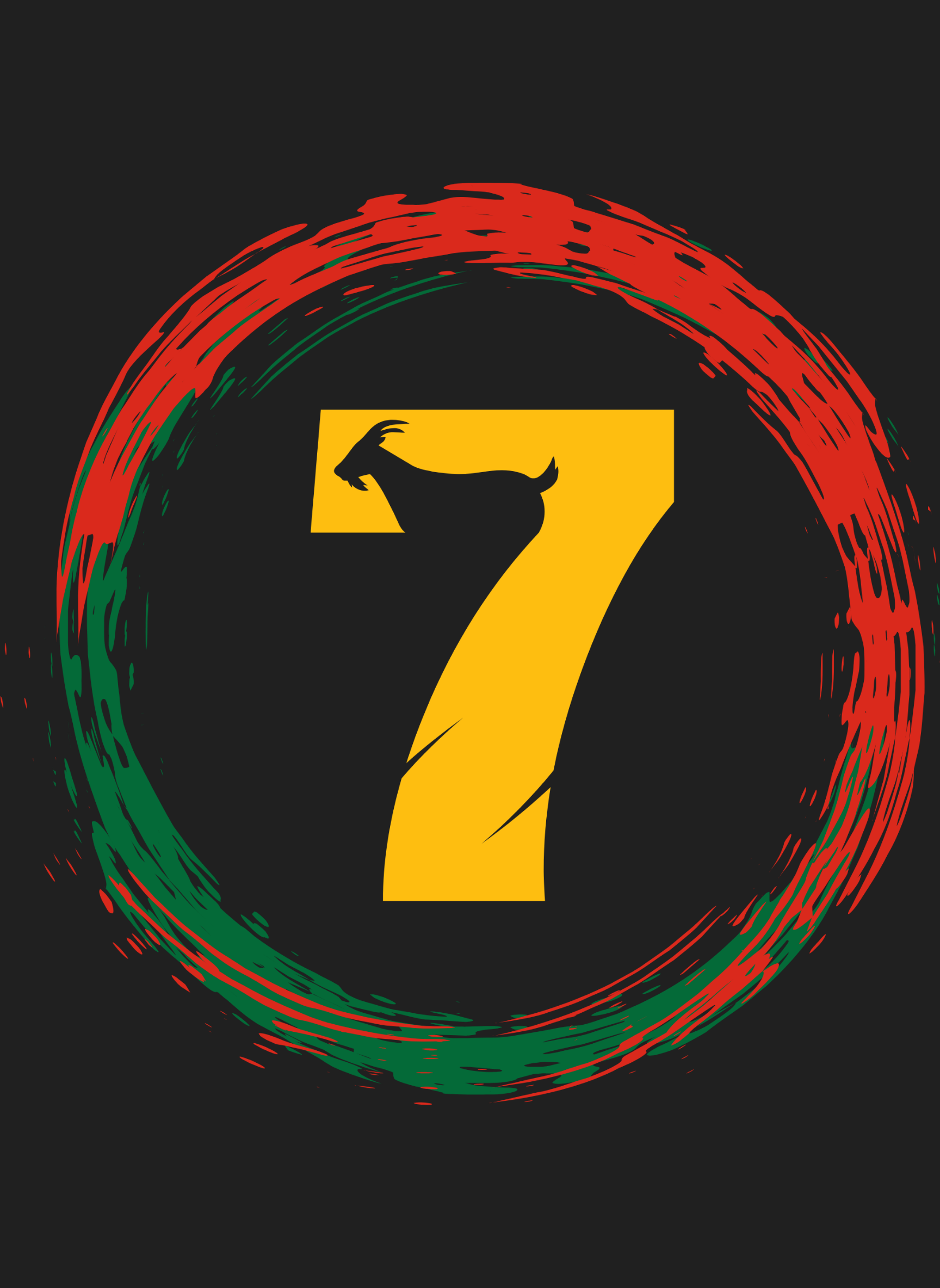 GOAT Series - Portugal| Ronaldo Unisex Regular Fit T-Shirt Black