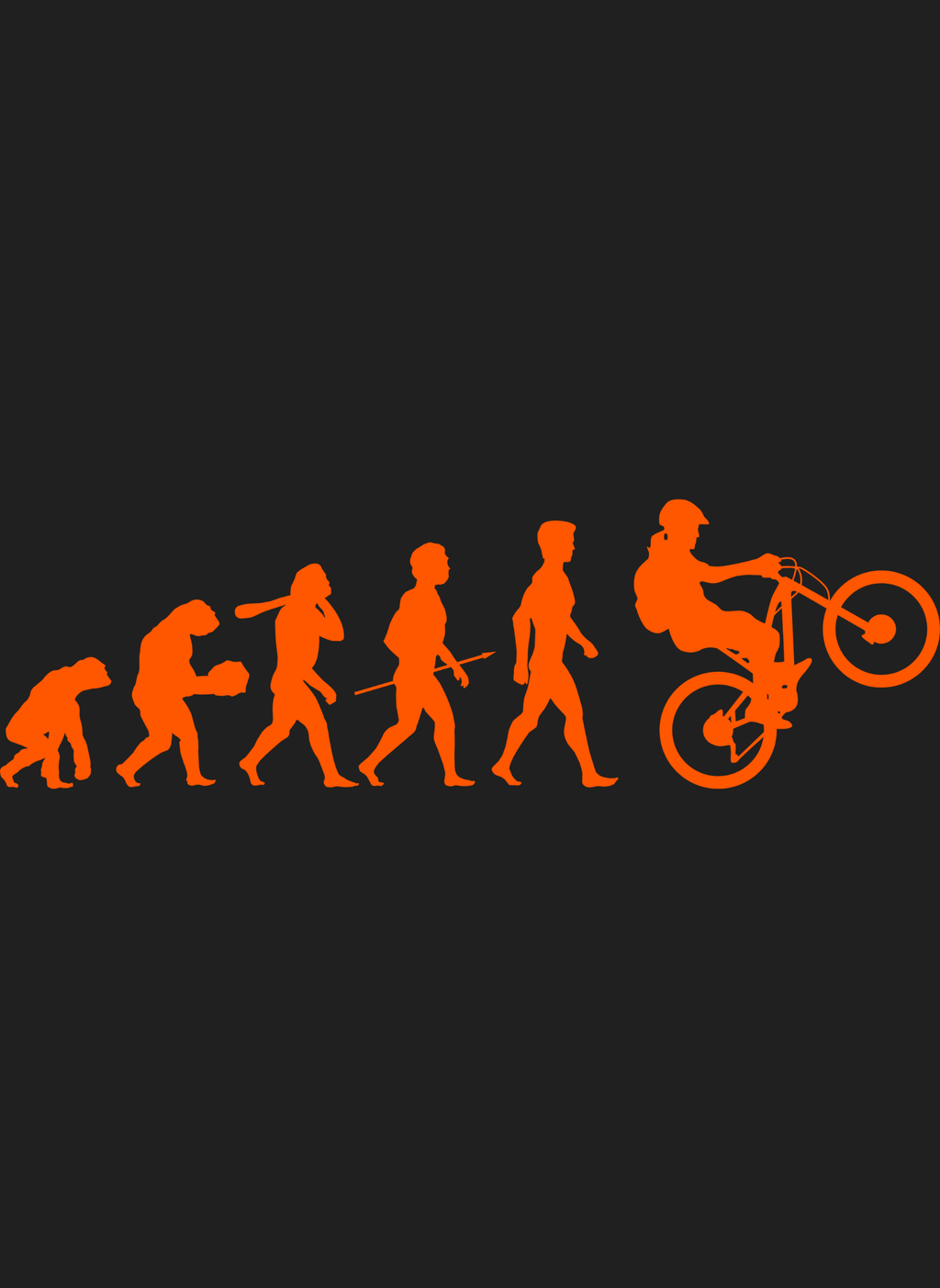 MTB Evolution - Unisex Regular Fit Cotton T-Shirt Black