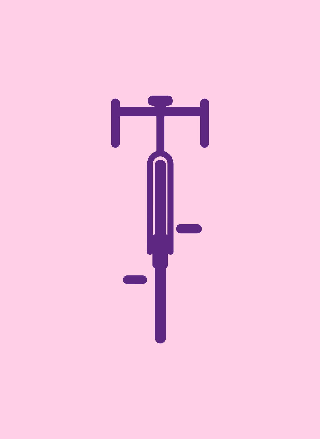 Sleek Bike - Unisex Regular Fit Cotton T-Shirt Light Pink