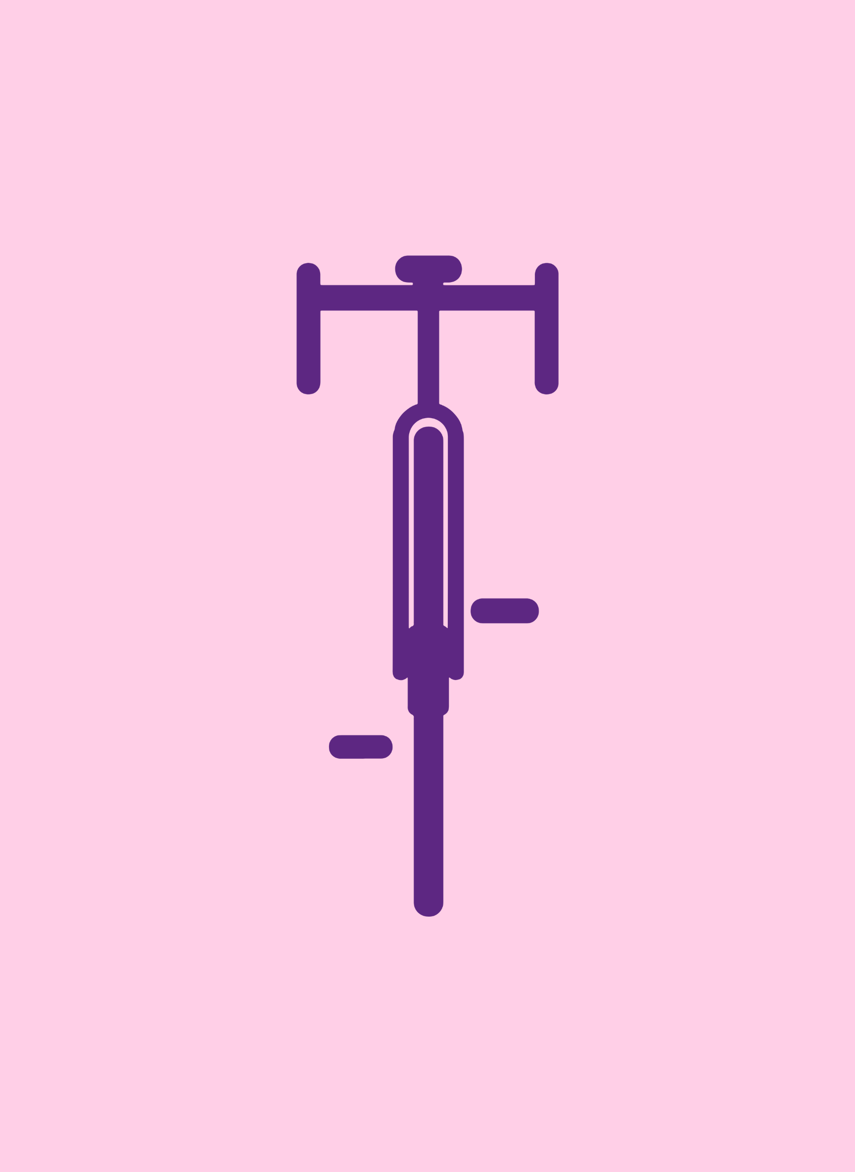 Sleek Bike - Unisex Regular Fit Cotton T-Shirt Light Pink