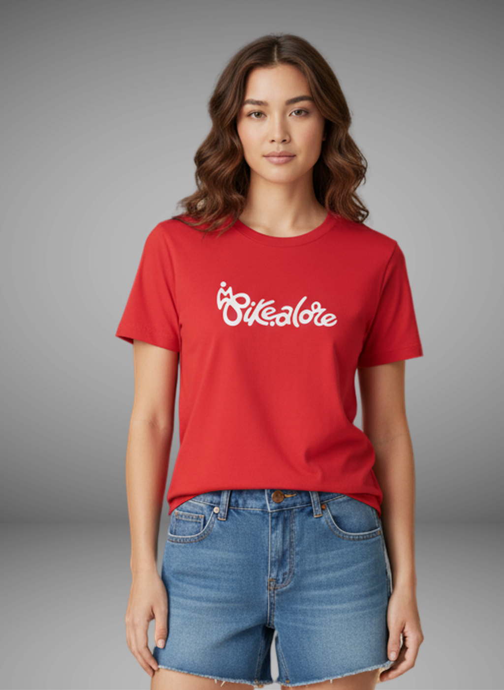 Bikealore - Unisex Regular Fit Cotton T-Shirt Red